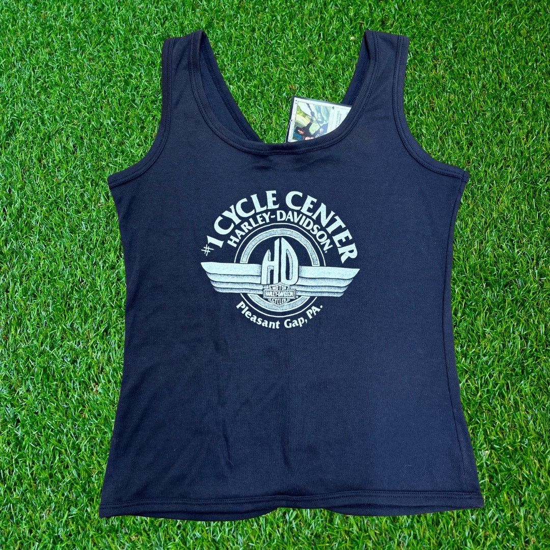 Harley Davidson Vintage Button Tank Top Size L / US 10 / IT 46 - 2 Thumbnail