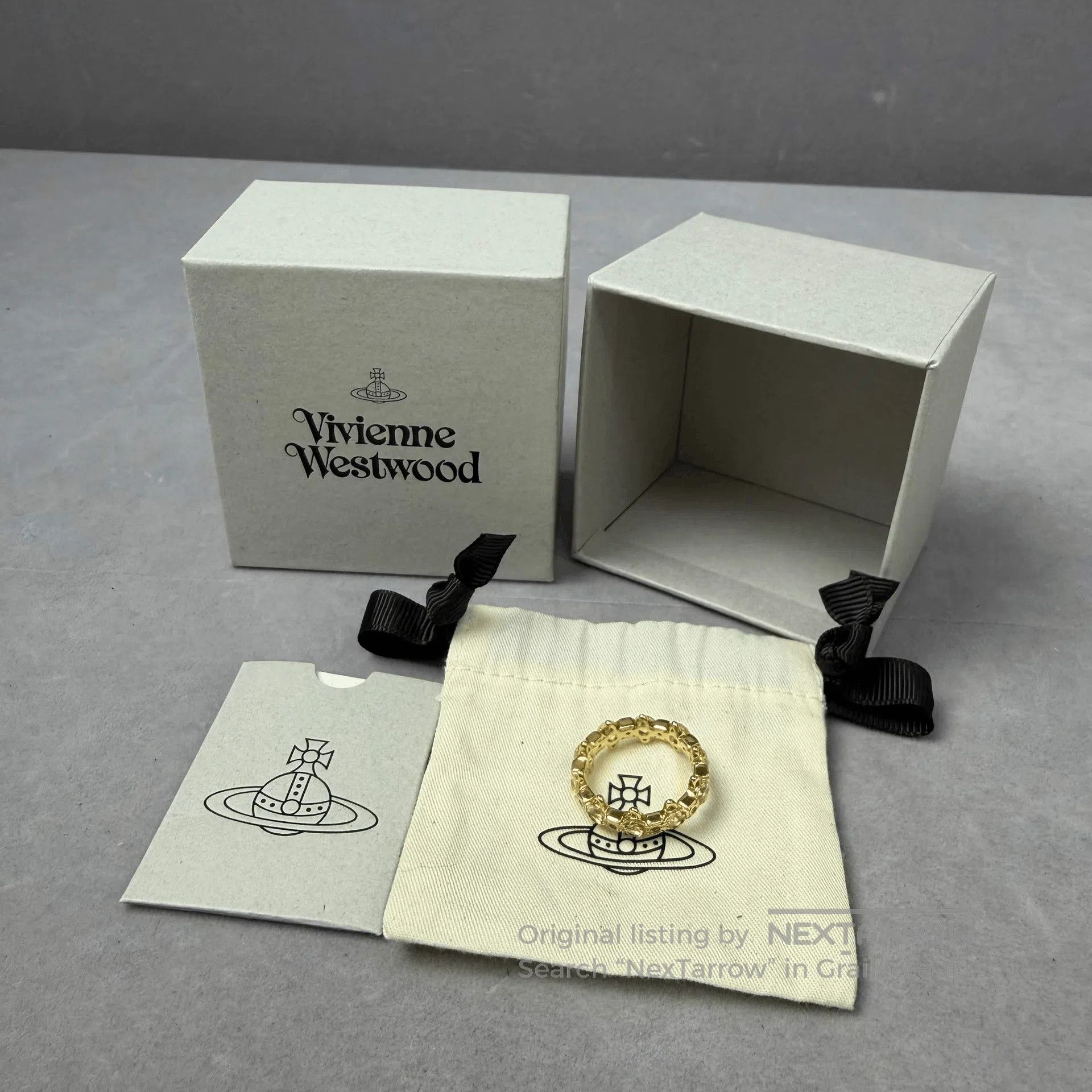 Vivienne Westwood Vivian Westwood Warwick Crown Saturn Ring. Size ONE SIZE - 3 Thumbnail