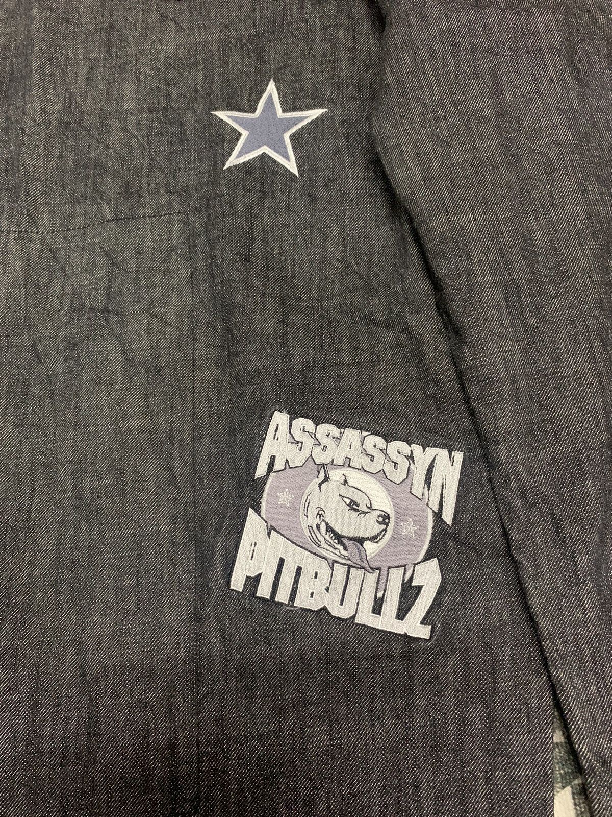Other 🔥BAGGY🔥OG ASSASSYN JEANZ BAGGY EMBROIDERED PANT RARE DESIGN Size US 36 / EU 52 - 18 Thumbnail