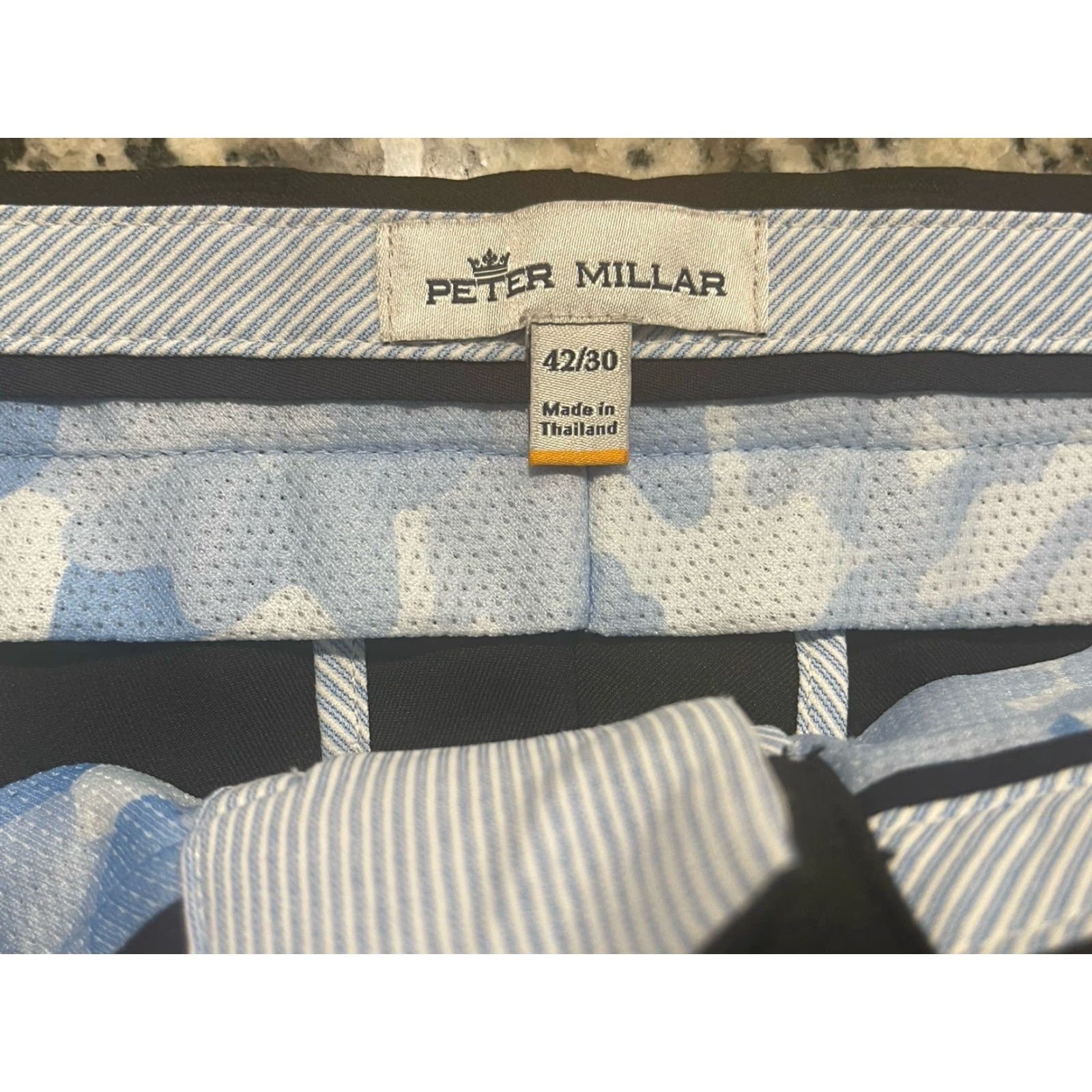 Peter Millar Men's Peter Millar EB78 Black Durham Performance Trouser Golf Casual Pant 42x30 Mens Size US 42 / EU 58 - 4 Thumbnail