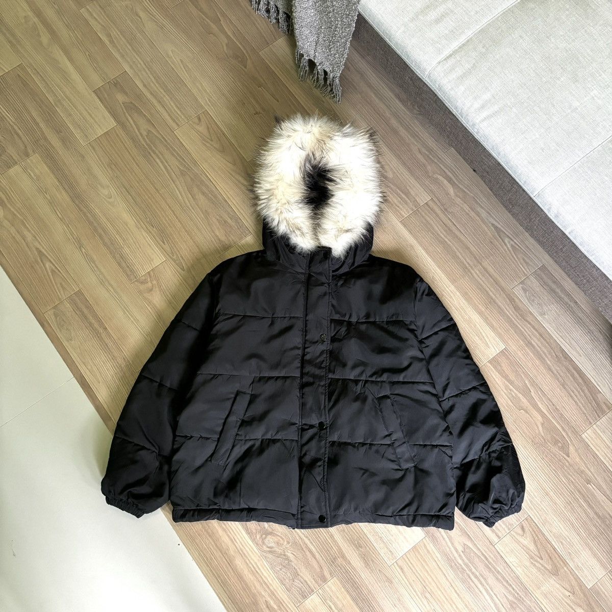 If Six Was Nine × Issey Miyake × MOUSSY Moussy Fur jacket down puffer IfSixWasNine LGB Style Size US M / EU 48-50 / 2 - 1 Thumbnail