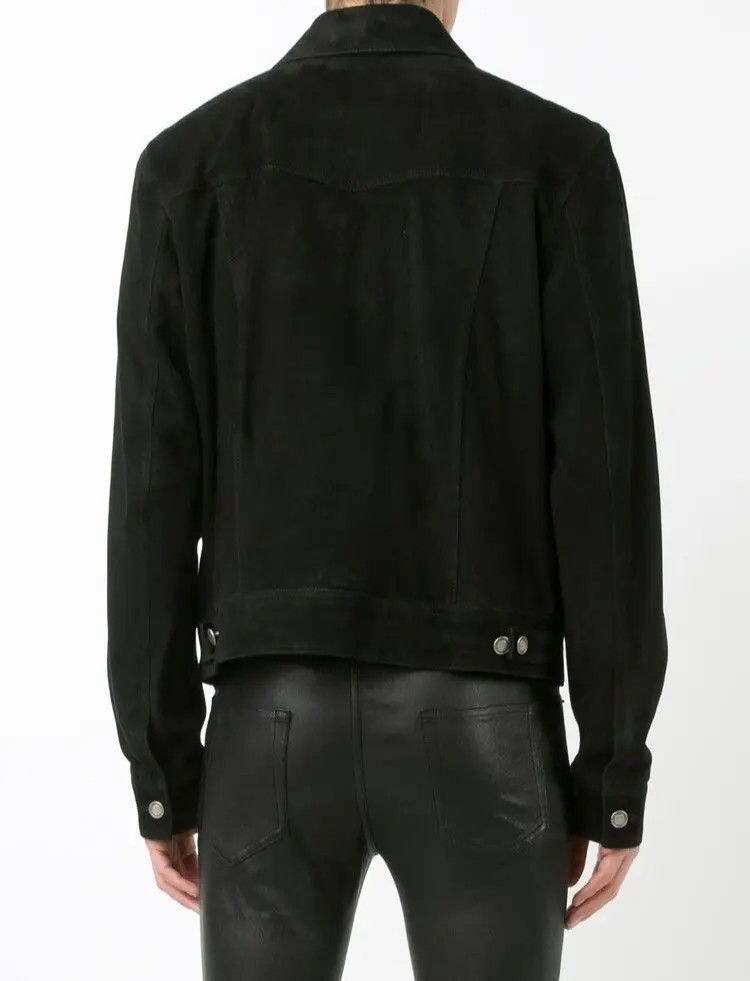 Hedi Slimane × Saint Laurent Paris *Rarest Saint Laurent x Hedi slimane Suede trucker jacket 46 Size US S / EU 44-46 / 1 - 14 Thumbnail
