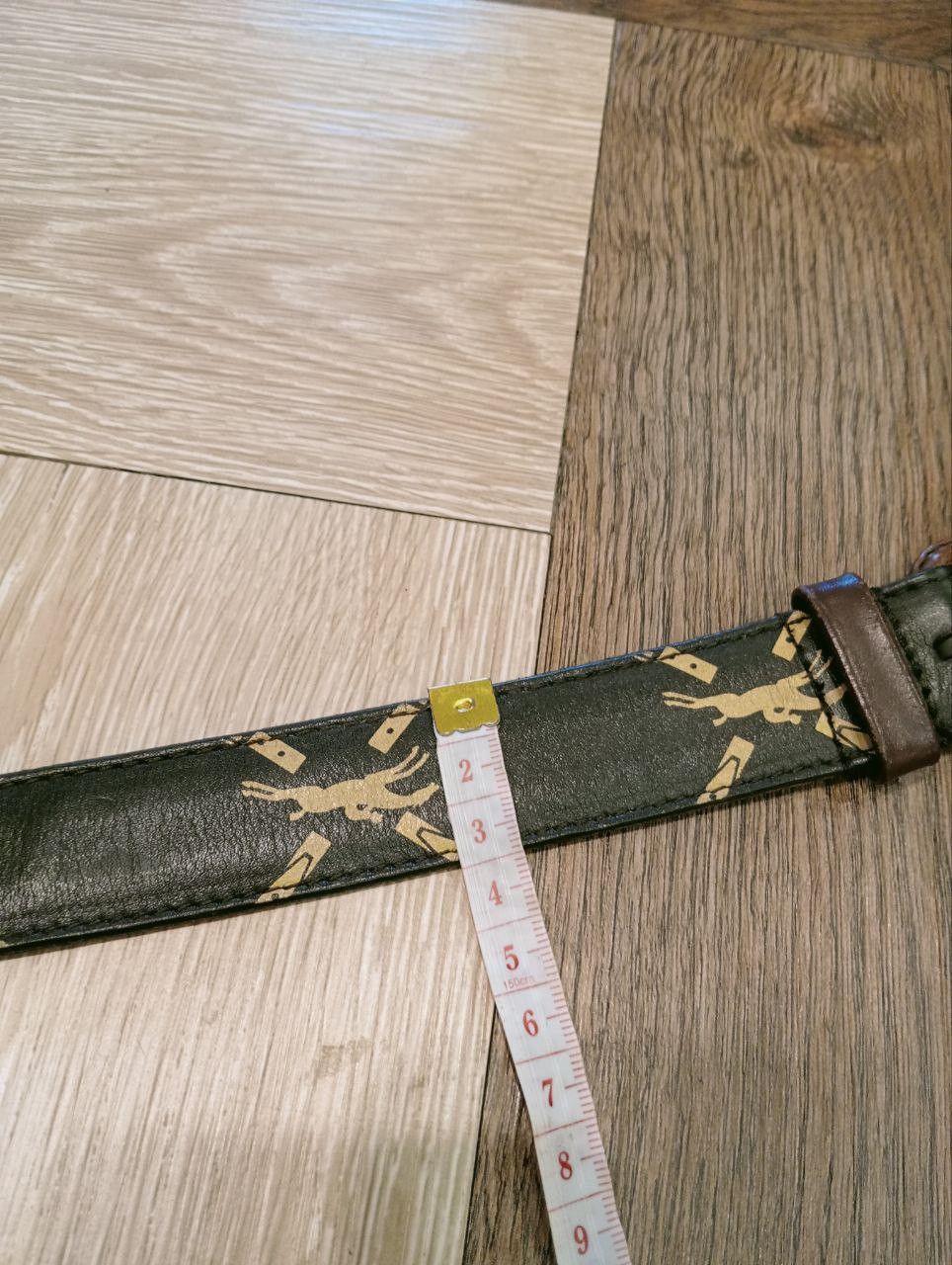 Longchamp VINTAGE LONGCHAMP MONOGRAM LEATHER BELT Size ONE SIZE - 7 Thumbnail