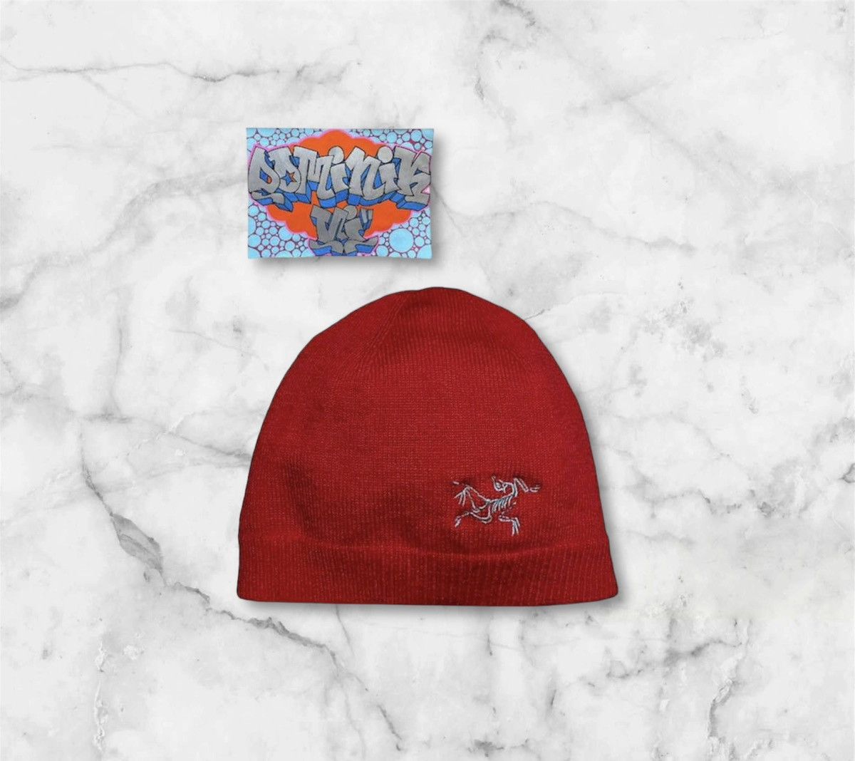 Red Arcteryx Beanie | Grailed