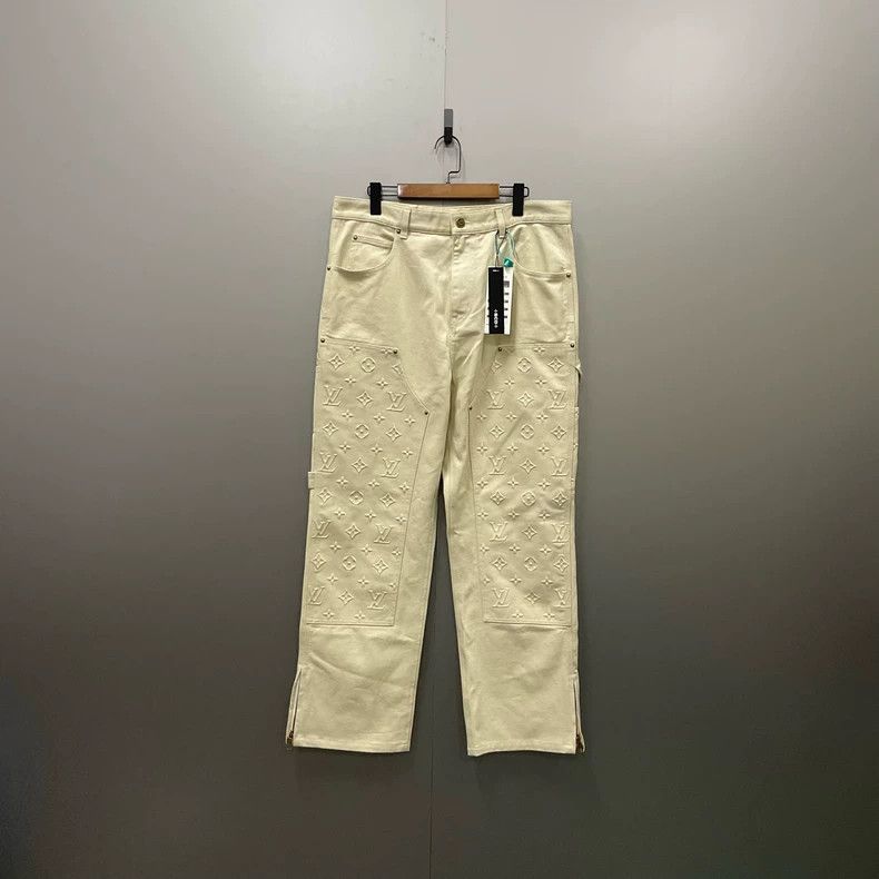 Louis Vuitton Louis Vuitton Embossed Patchwork Lumber Pants-dmc Size US 34 / EU 50 - 1 Thumbnail