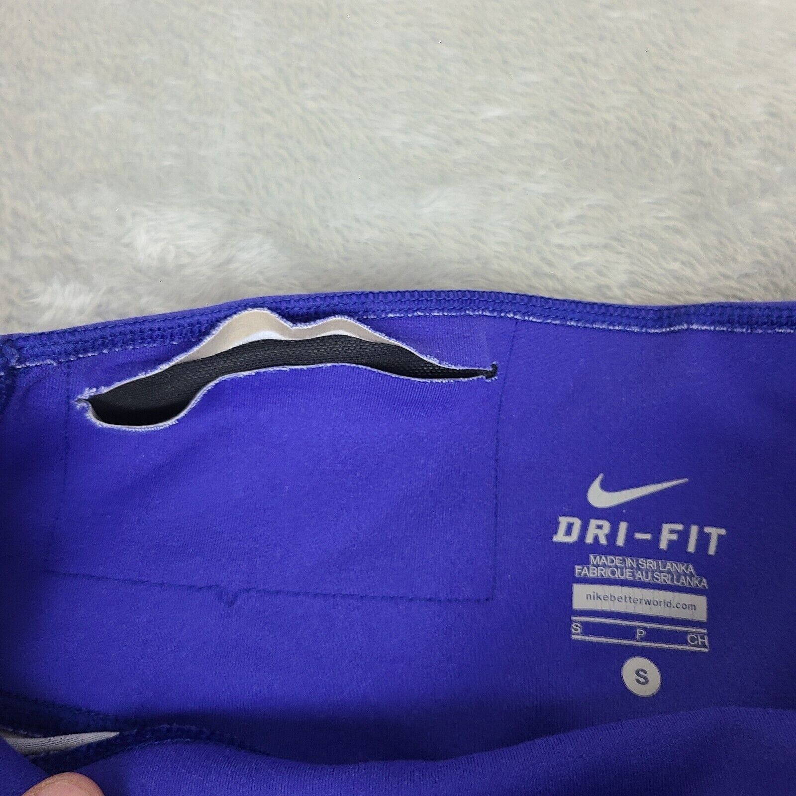 Nike Nike Activewear Leggings Women S Small Blue Geometric Capri Size 28" / US 6 / IT 42 - 2 Thumbnail