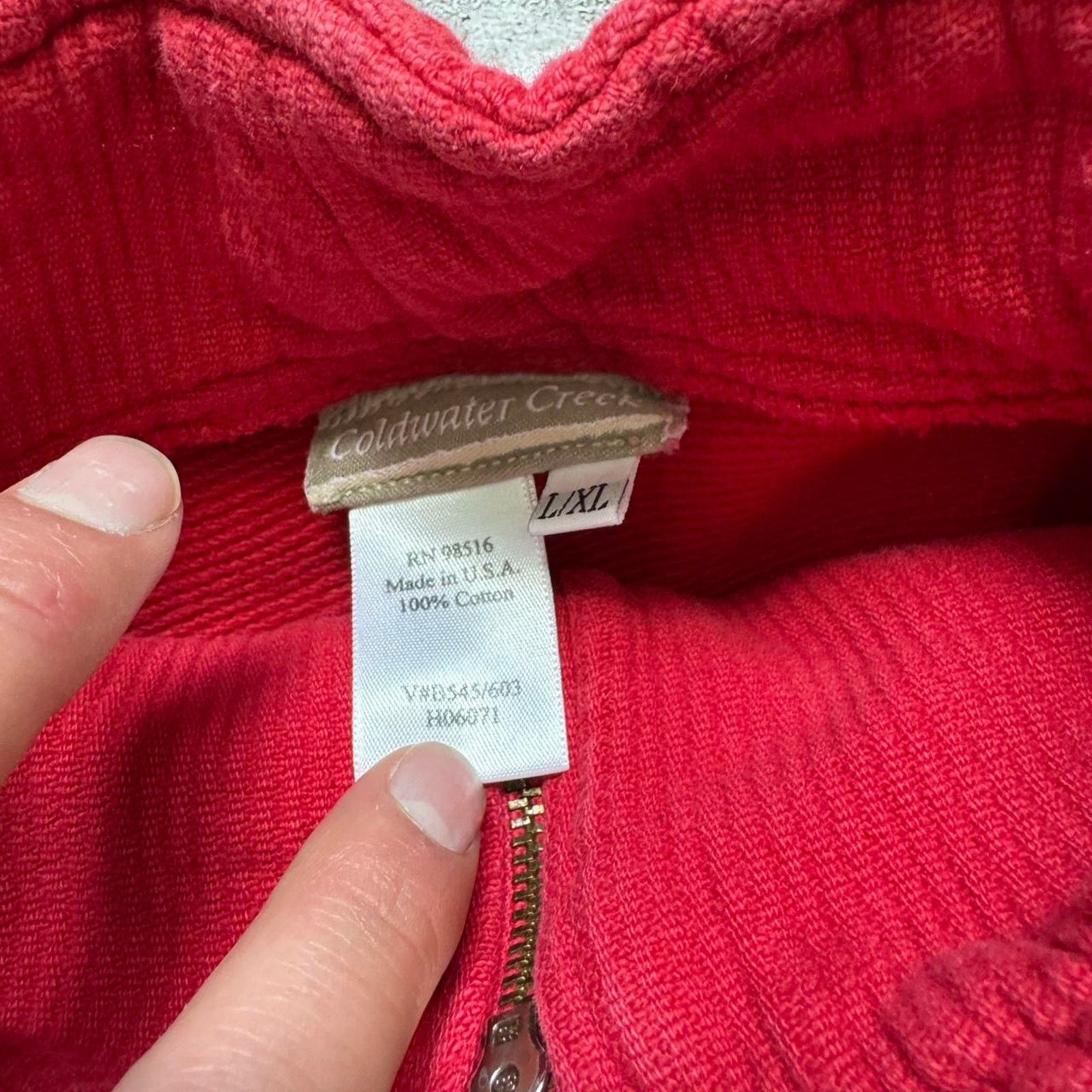 Coldwater Creek Vintage Coldwater Creek Snowflake Half-Zip Sweater - Size L Size US L / EU 52-54 / 3 - 4 Thumbnail