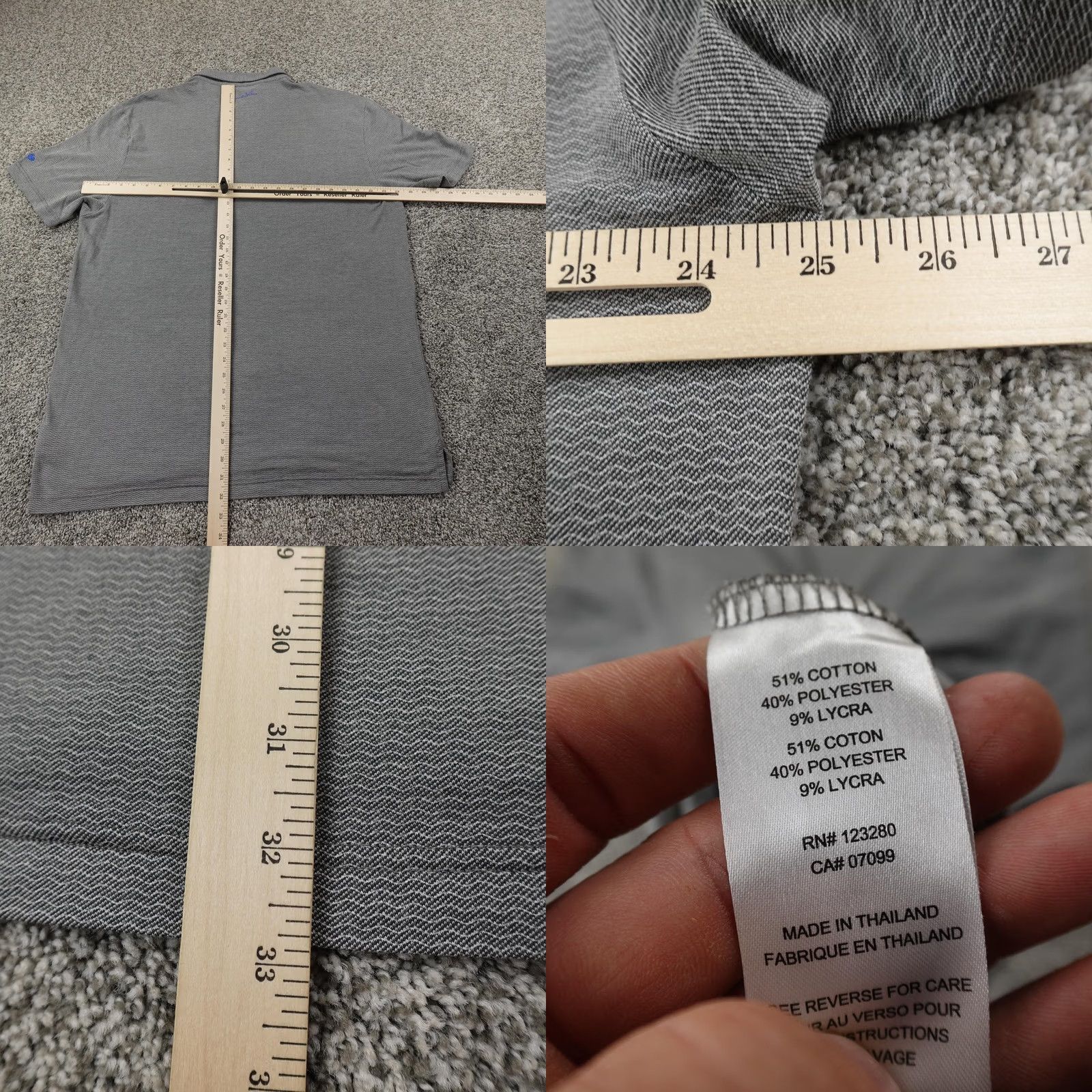 TravisMathew Travis Mathew Polo Shirt Mens XL Gray Performance Golf Lightweight Flex Stretch Shirt Size US XL / EU 56 / 4 - 8 Thumbnail