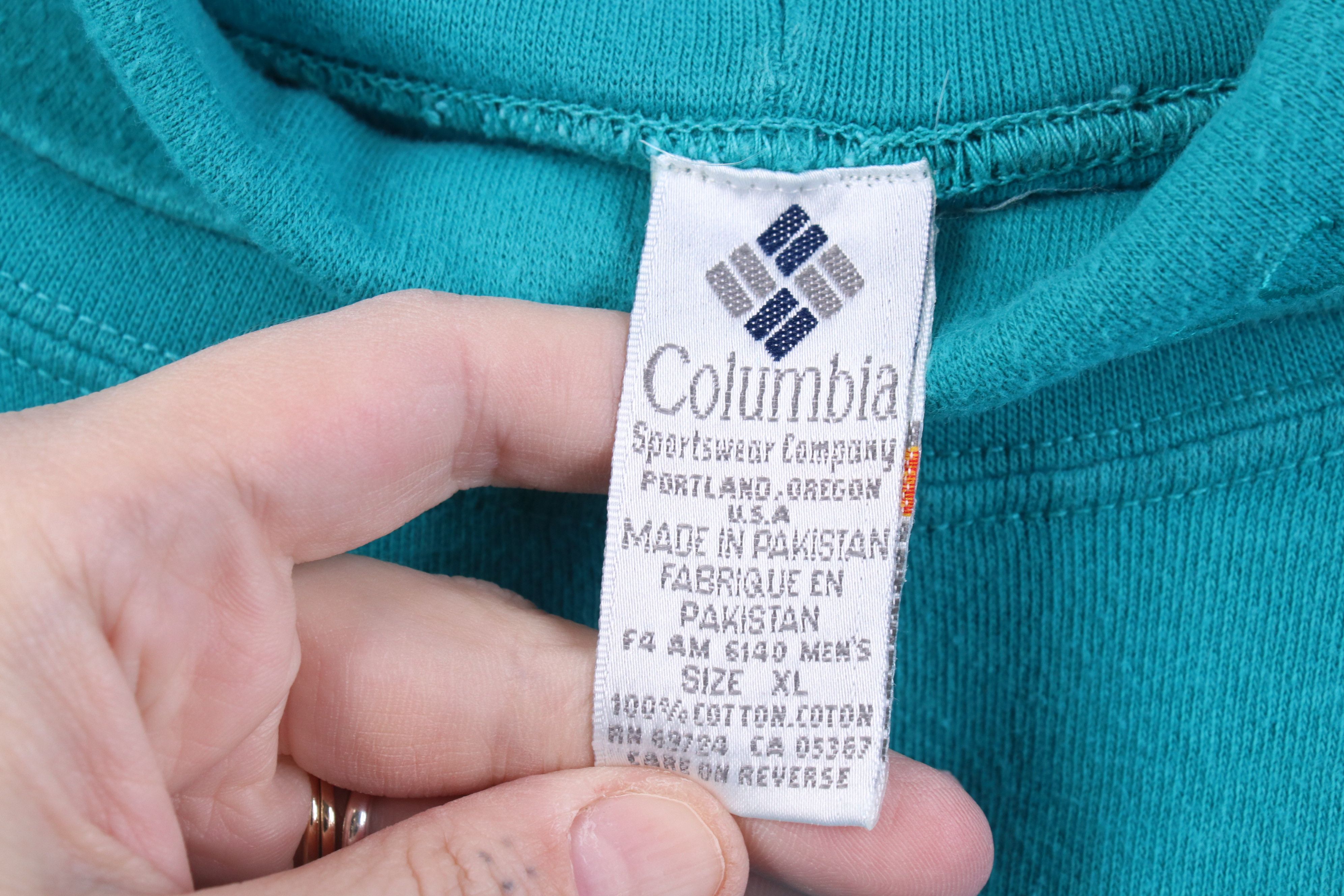 Columbia Vintage 90s Columbia Long Sleeve Turtleneck T-Shirt Teal Size US XL / EU 56 / 4 - 5 Thumbnail