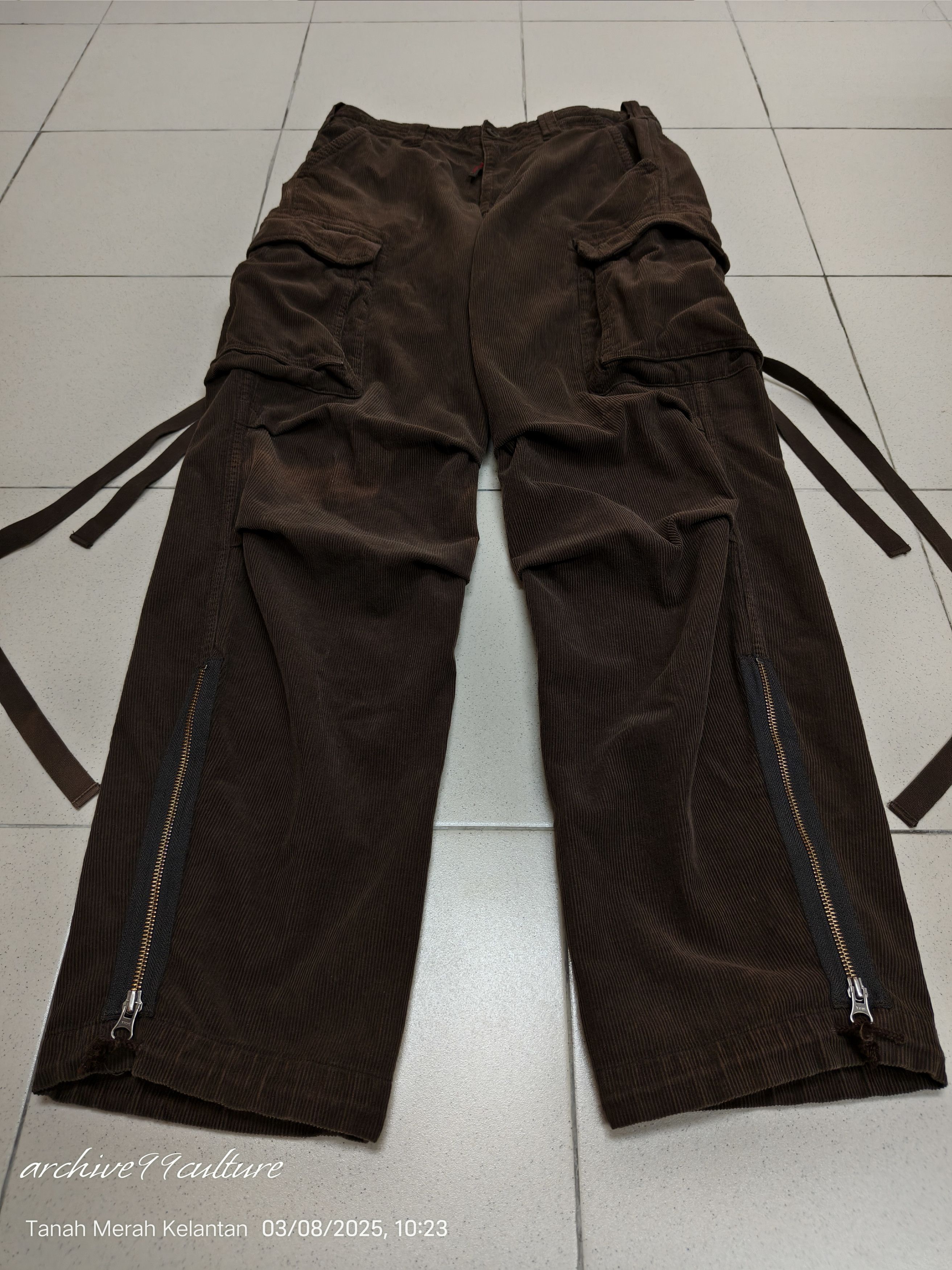 291295=Homme Arhive 2000 291295 Homme Parachute velvet pants Size US 31 - 7 Thumbnail