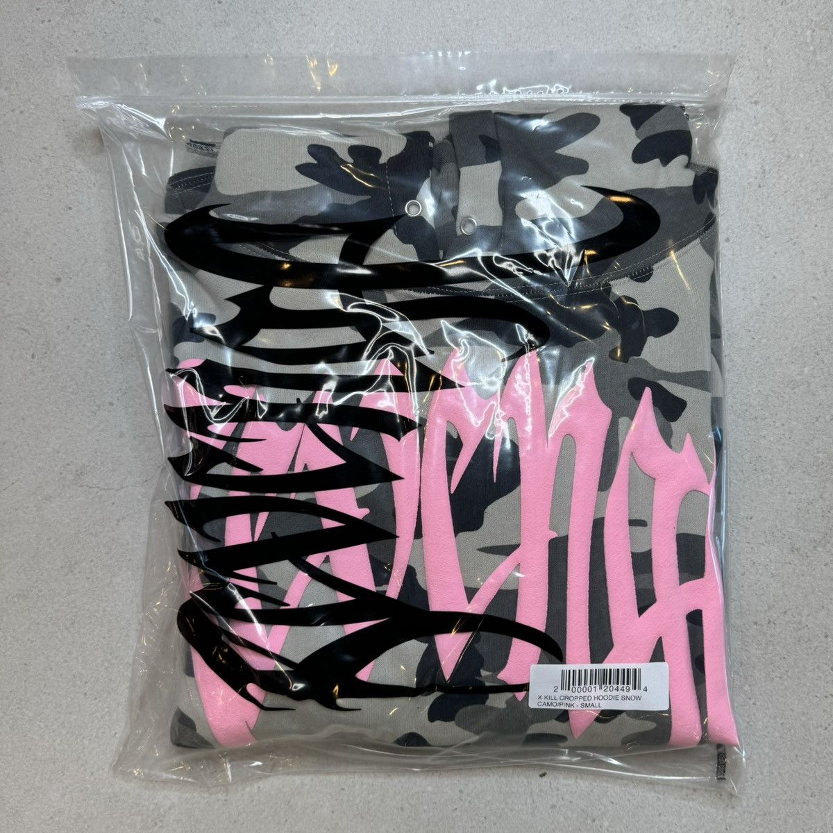 Revenge Revenge X Kill Cropped Hoodie Snow Camo/Pink SIZE MEDIUM Size US M / EU 48-50 / 2 - 3 Thumbnail