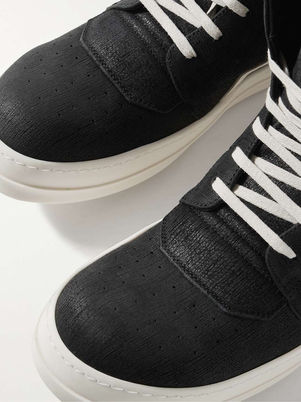 Rick Owens Blistered/Distressed SS25 Hollywood Geobaskets Size US 7 / EU 40 - 24 Thumbnail