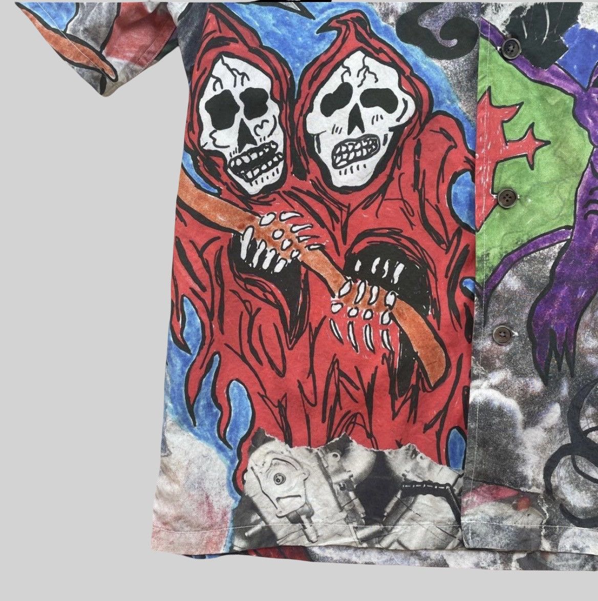 Our Legacy OUR LEGACY Box Shirt Shortsleeve Skeleton Print 44 Size US S / EU 44-46 / 1 - 3 Thumbnail