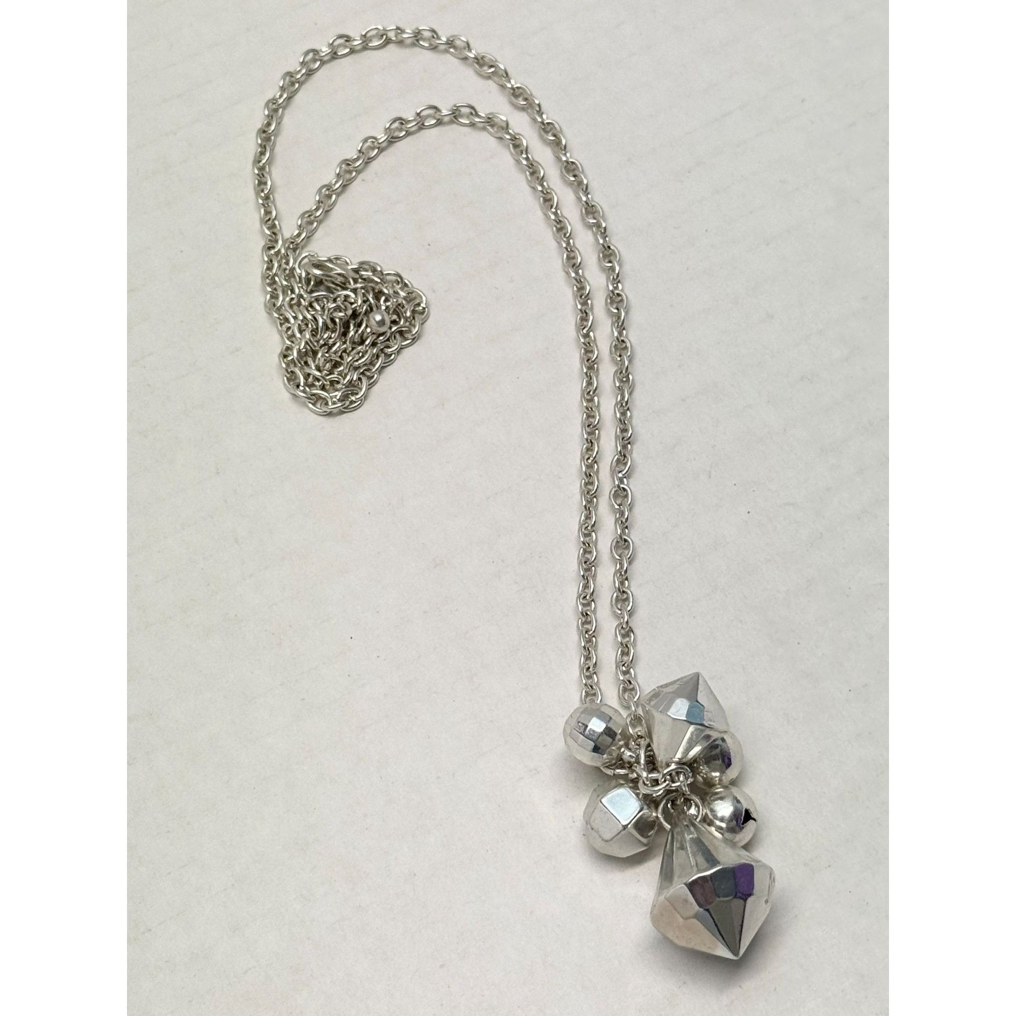 Vintage Vintage silver bells pendant necklace Size ONE SIZE - 2 Thumbnail
