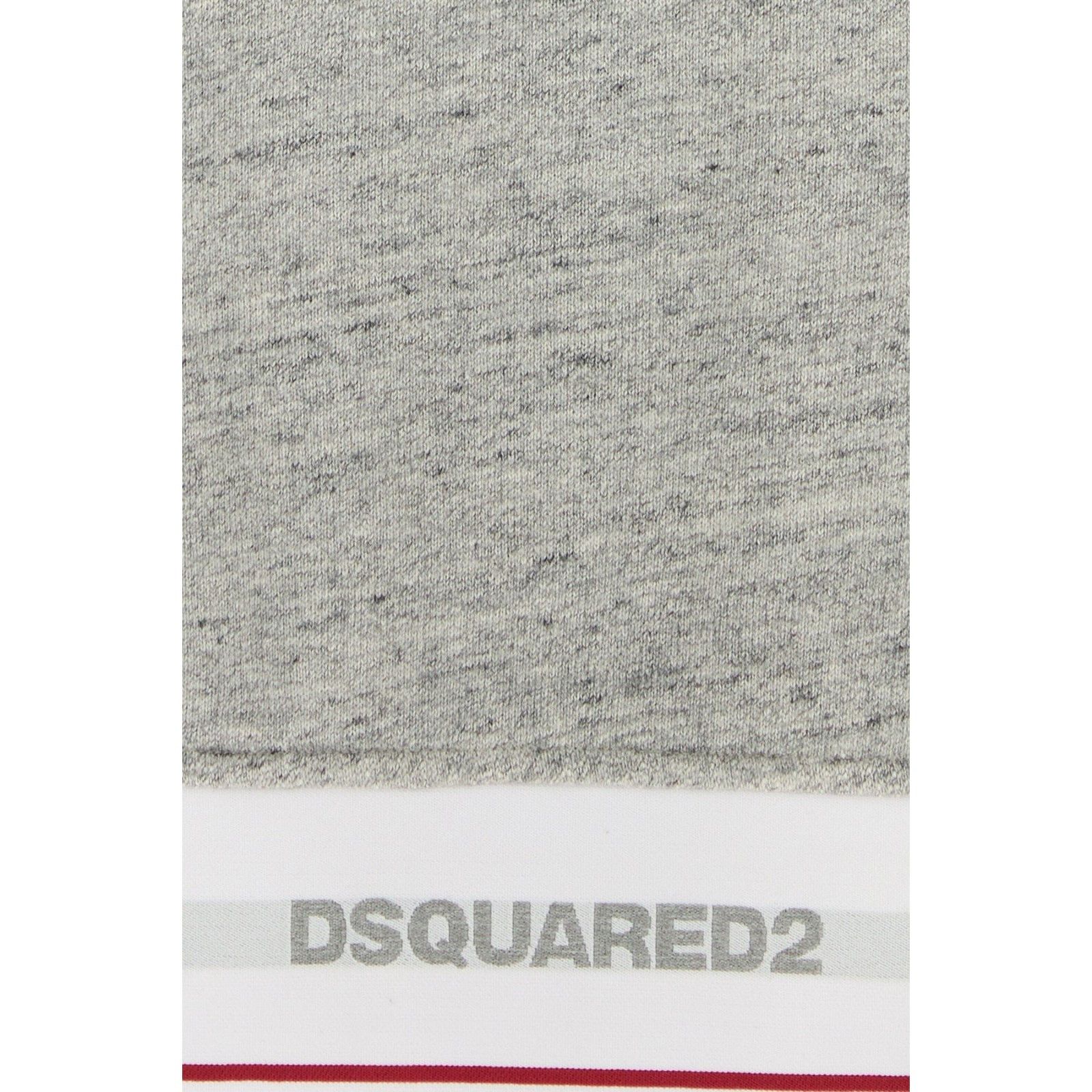 Dsquared2 DSQUARED2 Melange Grey Cotton Oversize Sweatshirt New & Auth Size US S / EU 44-46 / 1 - 3 Thumbnail