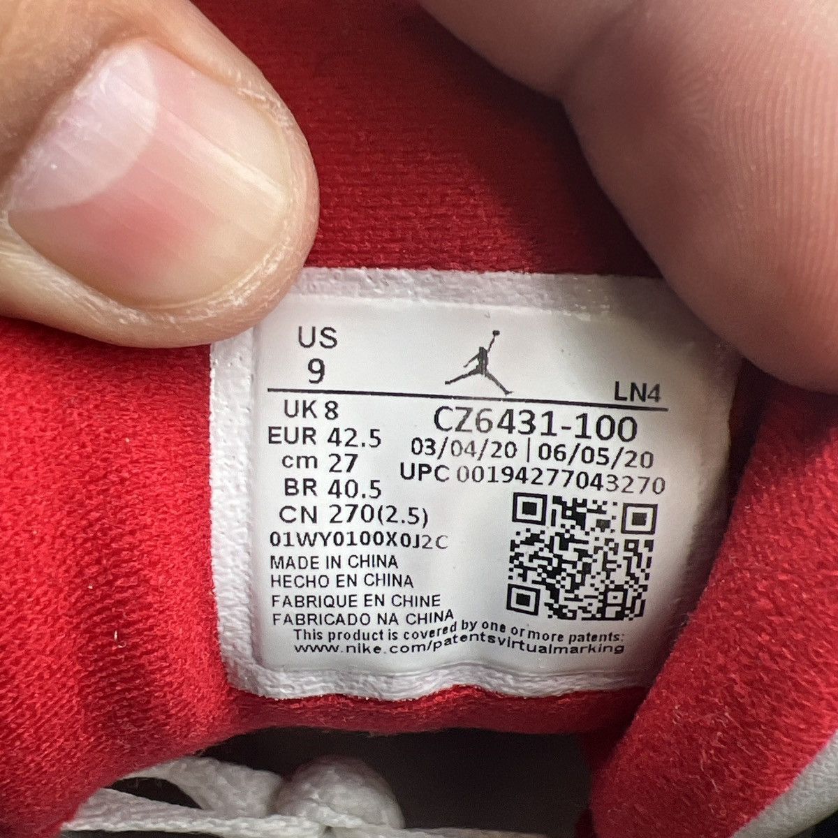 Jordan Brand Air Jordan 3 denim fire red Size US 9 / EU 42 - 9 Thumbnail