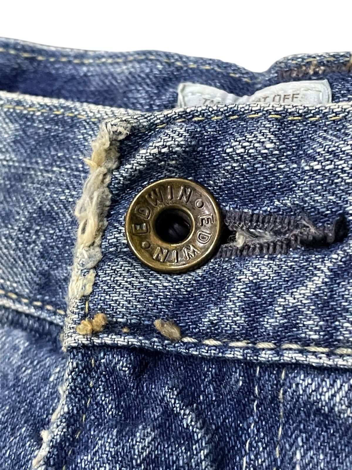 Edwin × Japanese Brand × Vintage Vintage Edwin 505 Z Baggy Loose Selvedge Jeans Rare Size US 30 / EU 46 - 16 Thumbnail