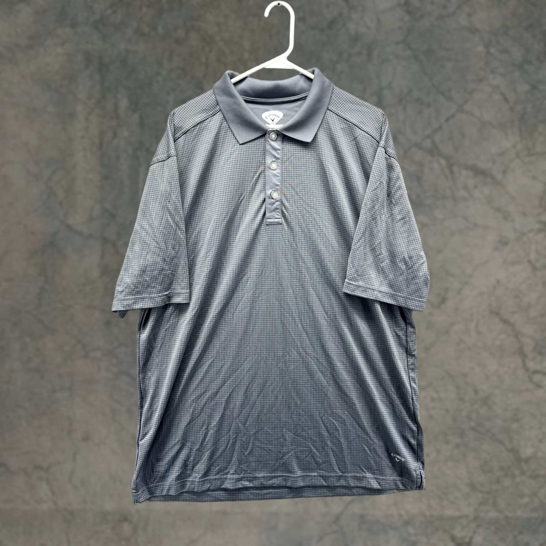 Callaway Callaway Polo Shirt Mens 2XL Gray Check Golf Lightweight Knit Shirt Size US XXL / EU 58 / 5 - 1 Thumbnail