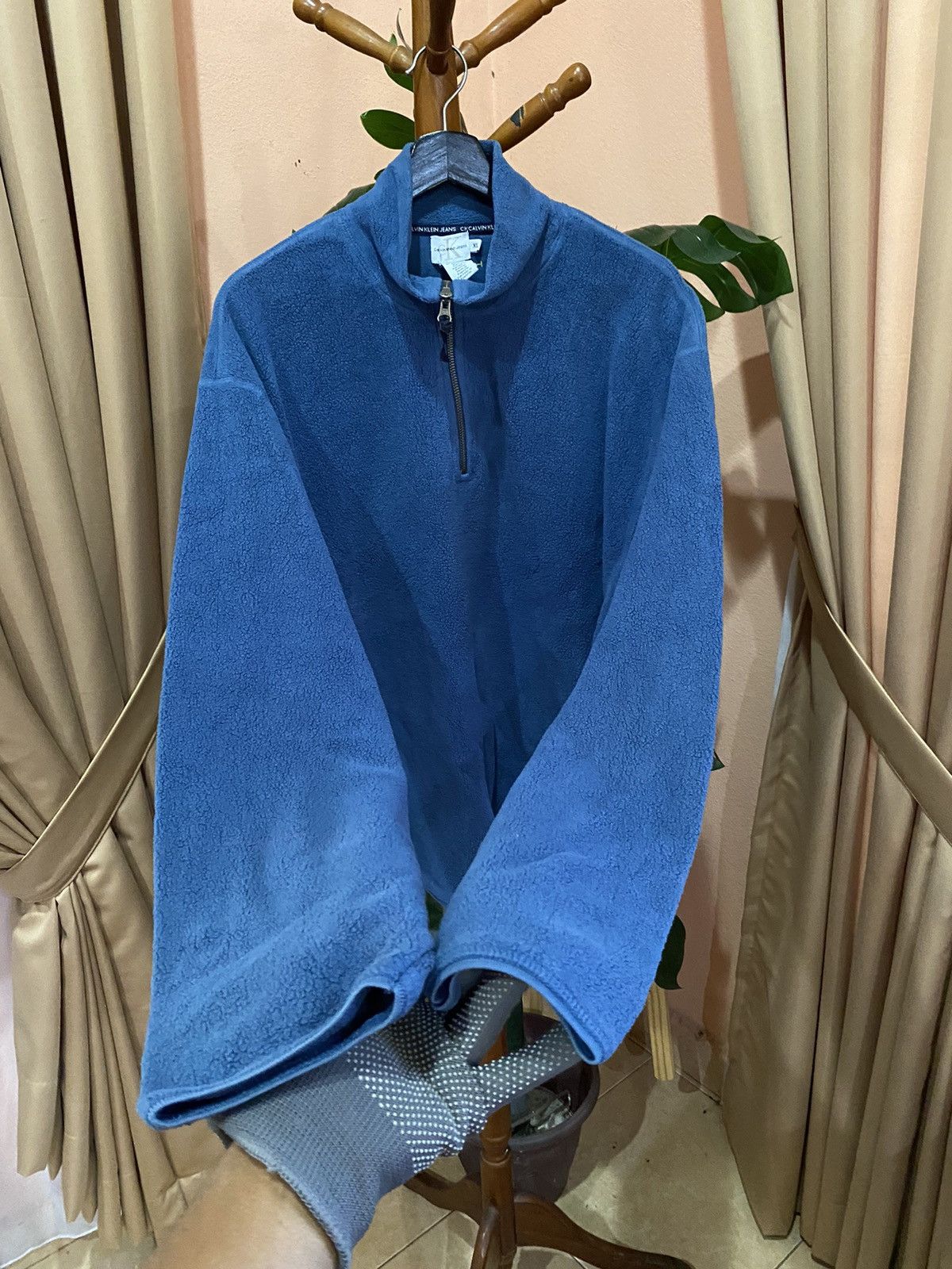 Calvin Klein VINTAGE CALVIN KLIEN HALF ZIPPER FLEECE Size US XL / EU 56 / 4 - 8 Thumbnail