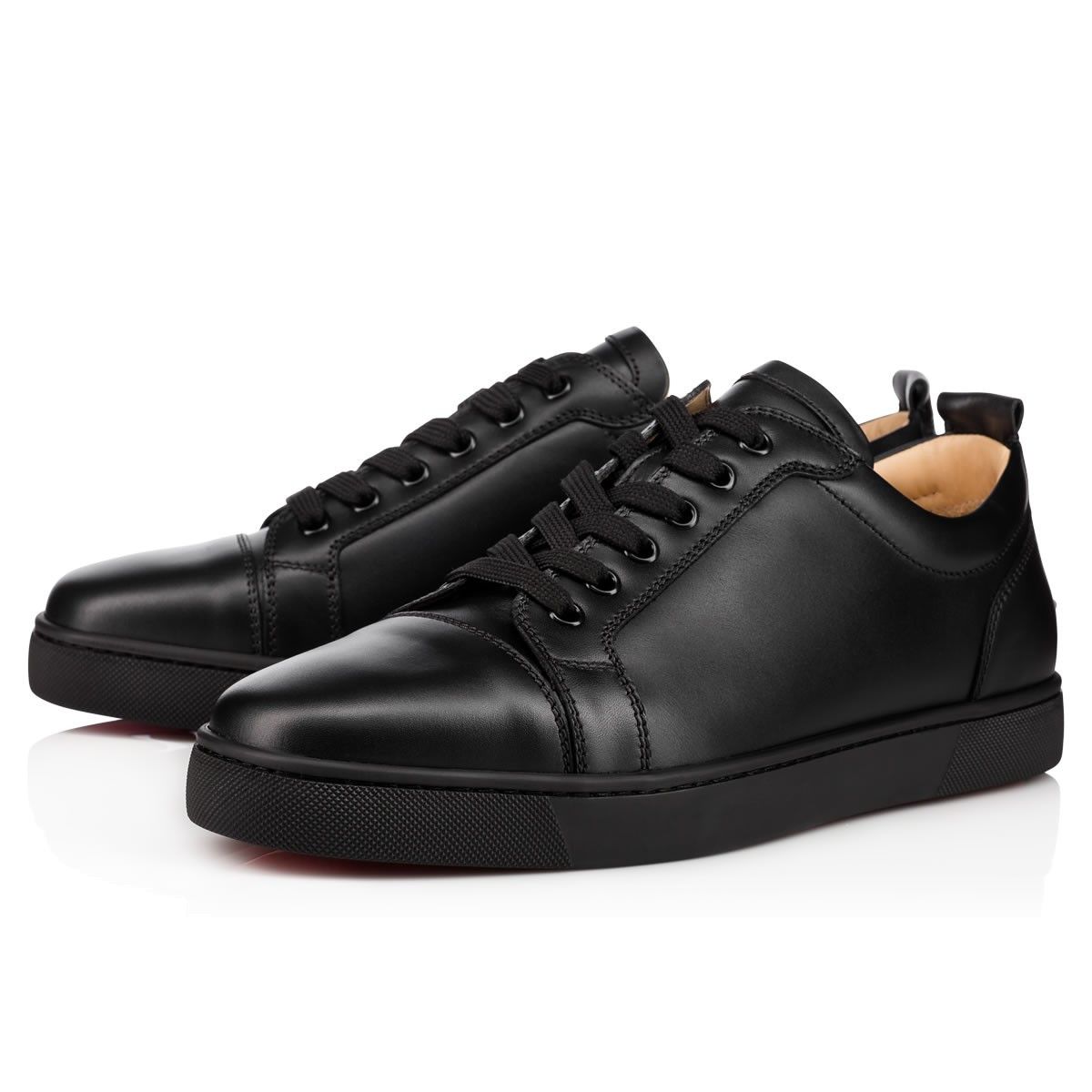 Christian Louboutin o1bcso1str1024 Louis Junior Flat in Black Size US 11 / EU 44 - 2 Thumbnail