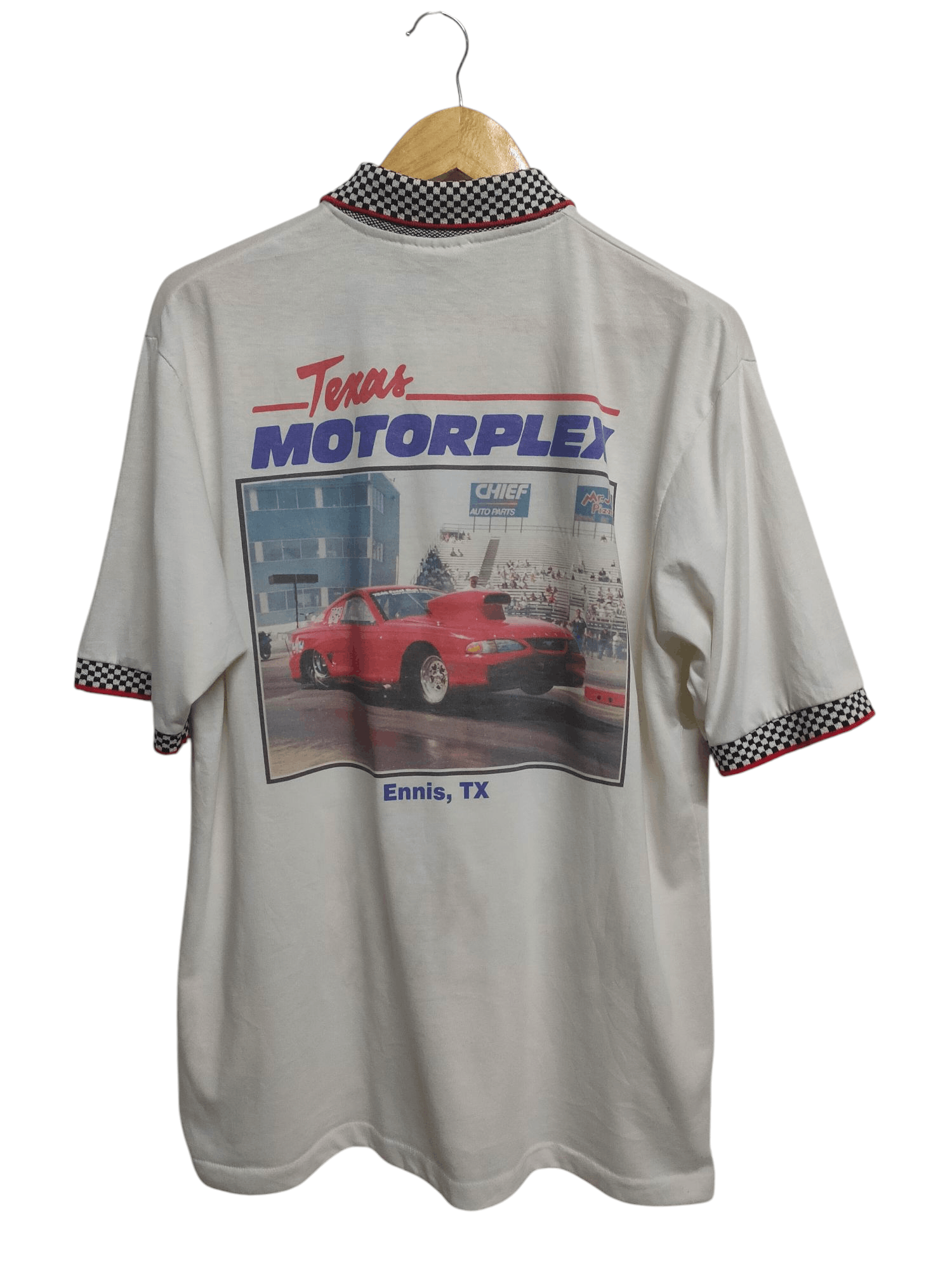 Mustang × Vintage Vintage Texas Motorplex old mustang car polo shirt Size US XL / EU 56 / 4 - 1 Thumbnail