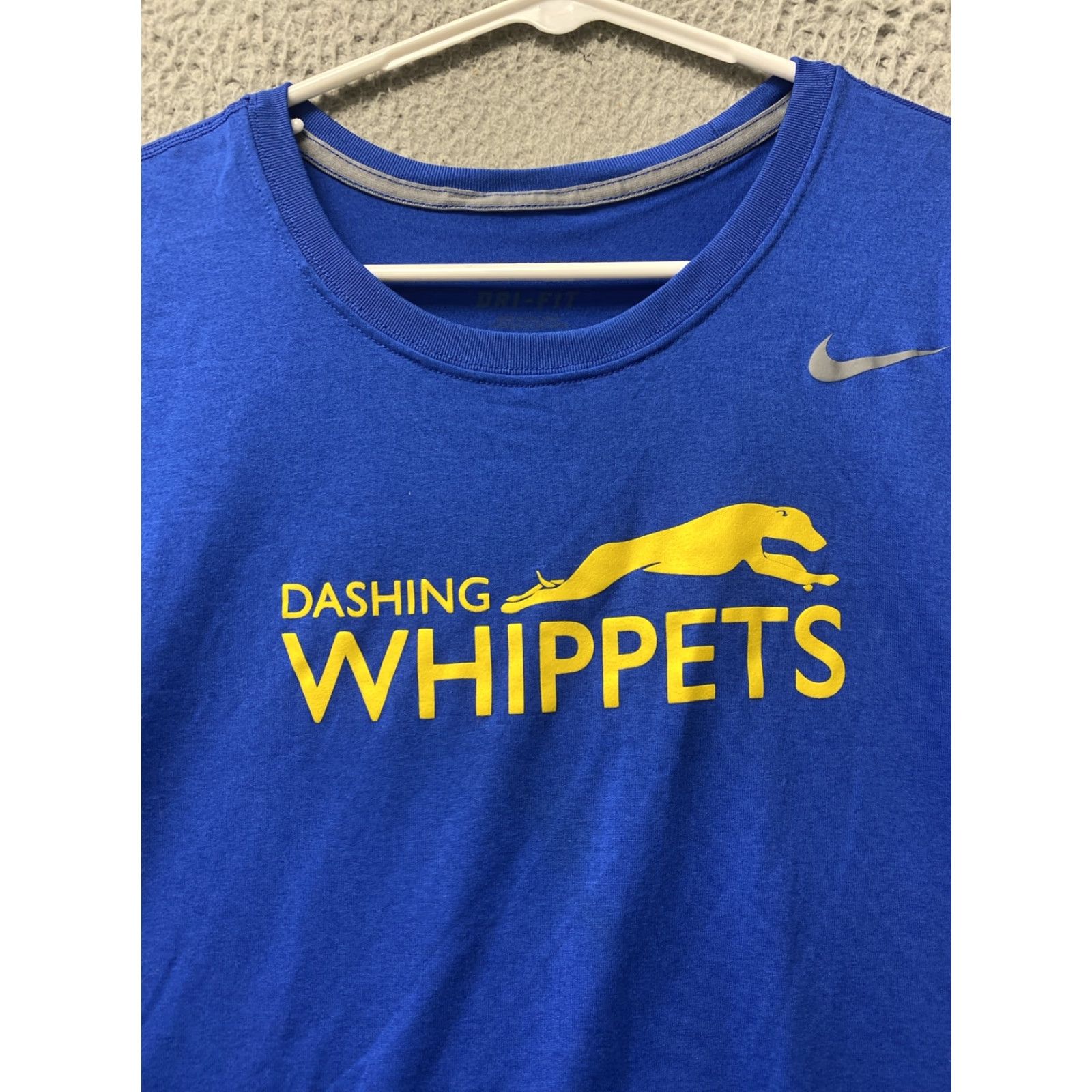 Nike Nike Shirt Womens M Blue Short Sleeve Logo Swoosh 114-1 Size M / US 6-8 / IT 42-44 - 2 Thumbnail