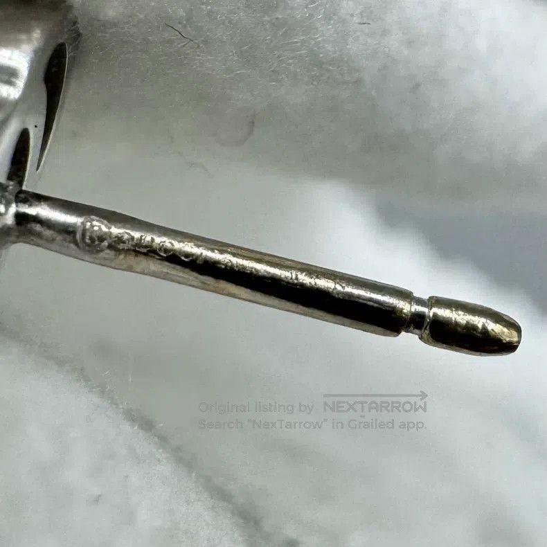 Gucci Gucci 18K White Gold Running Double G Studs Size ONE SIZE - 4 Thumbnail