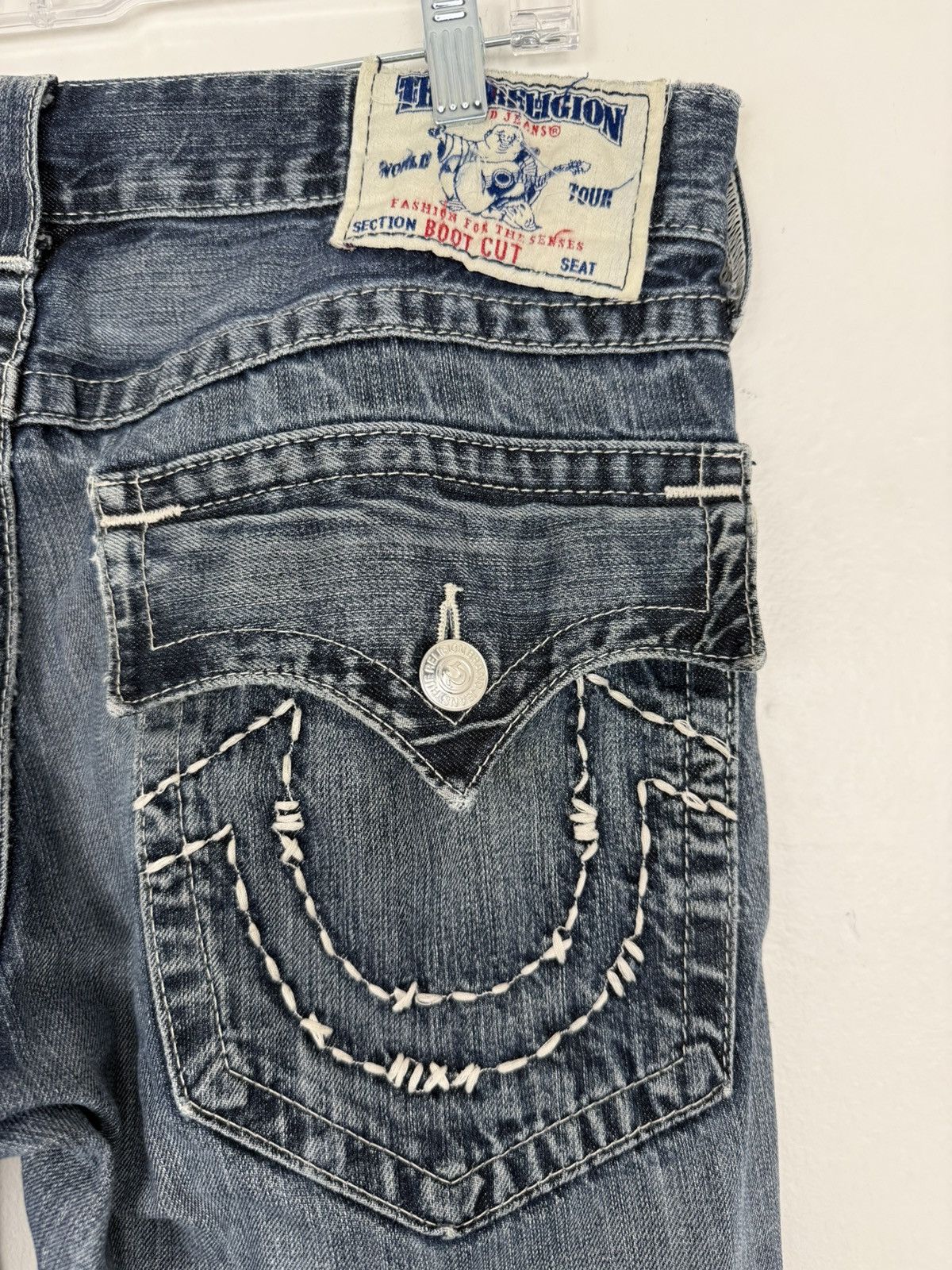 True Religion True Religion Barbed Wire Bootcut Jeans Size US 34 / EU 50 - 2 Thumbnail