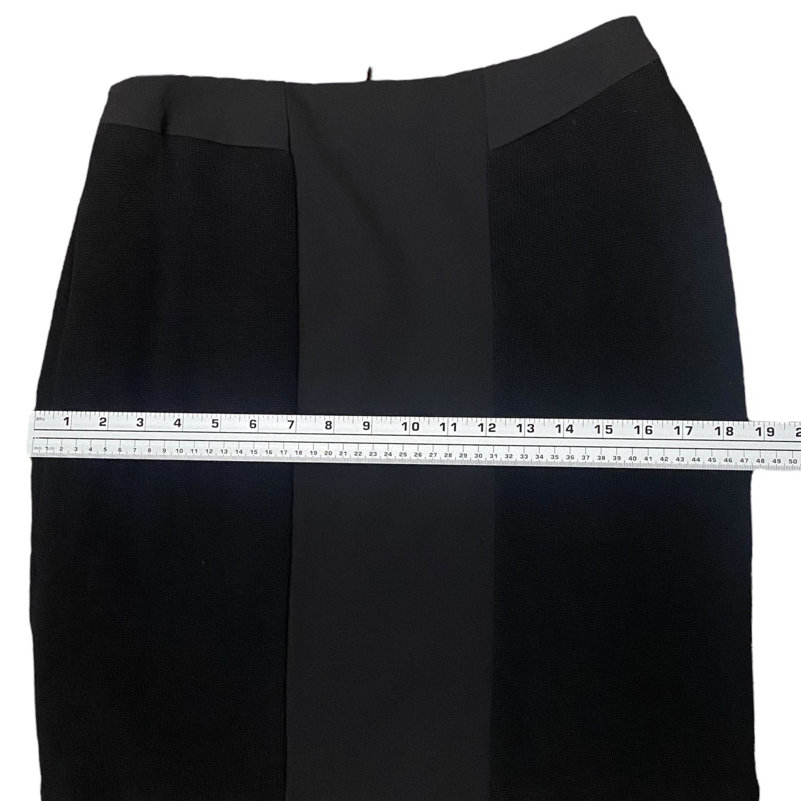 Hugo Boss Hugo Boss Valbone Black Mixed Classic Pencil Skirt SZ 6 Size 28" / US 6 / IT 42 - 11 Thumbnail