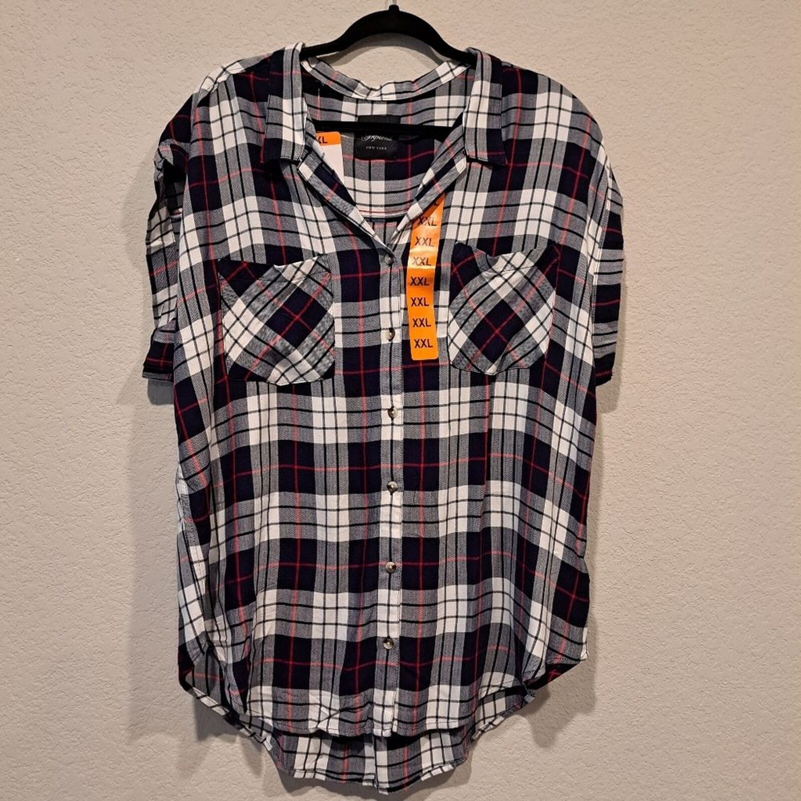 JACHS NY Jachs Girlfriend NY button-up plaid shirt 100% rayon sz XXL Size XXL / US 16-18 / IT 52-54 - 1 Thumbnail