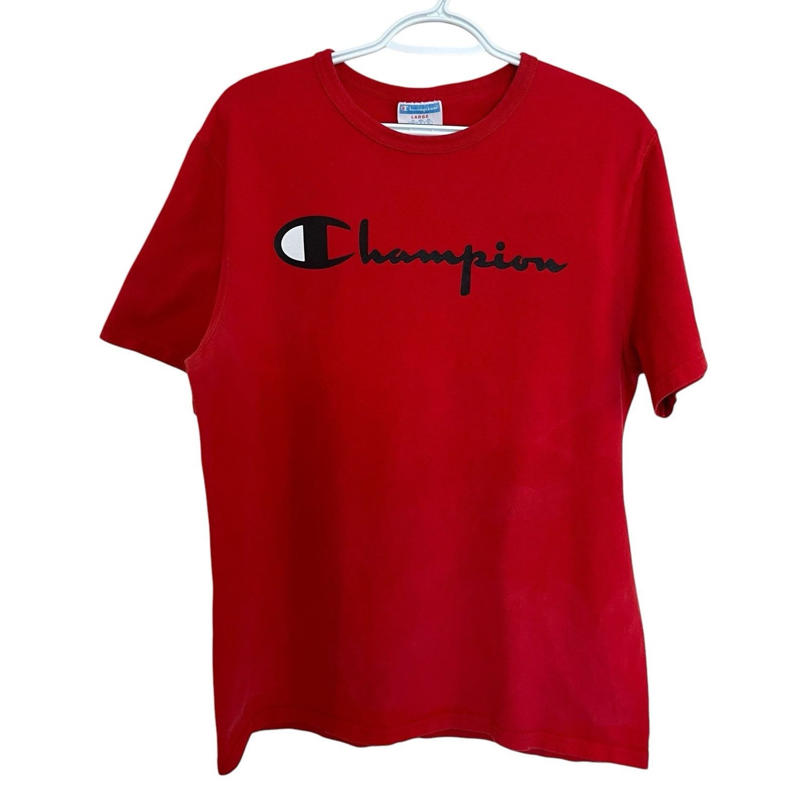 Champion Champion | Vintage 90s Shirt Men’s Size L Red Blue Bar Tag Size US L / EU 52-54 / 3 - 1 Thumbnail