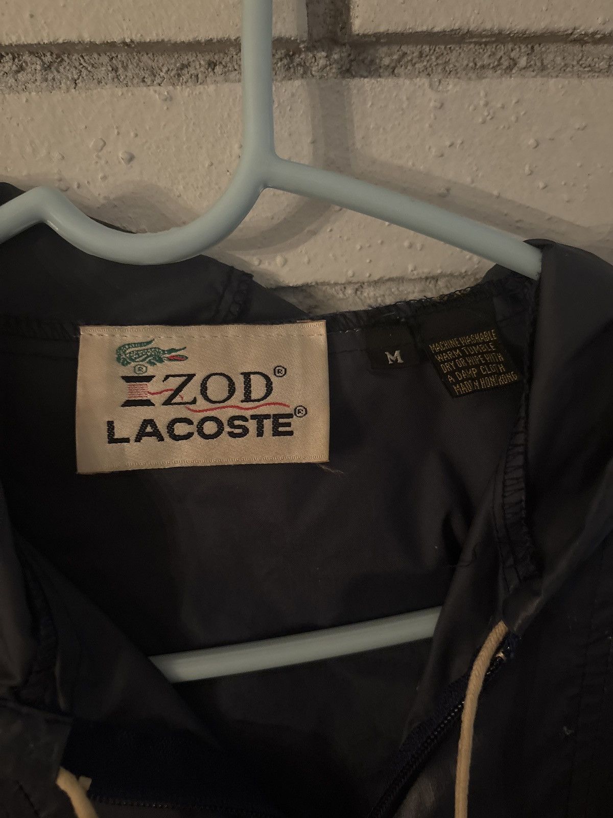 Lacoste Vintage Izod Lacoste Windbreaker Hoody 80s Size US M / EU 48-50 / 2 - 3 Thumbnail