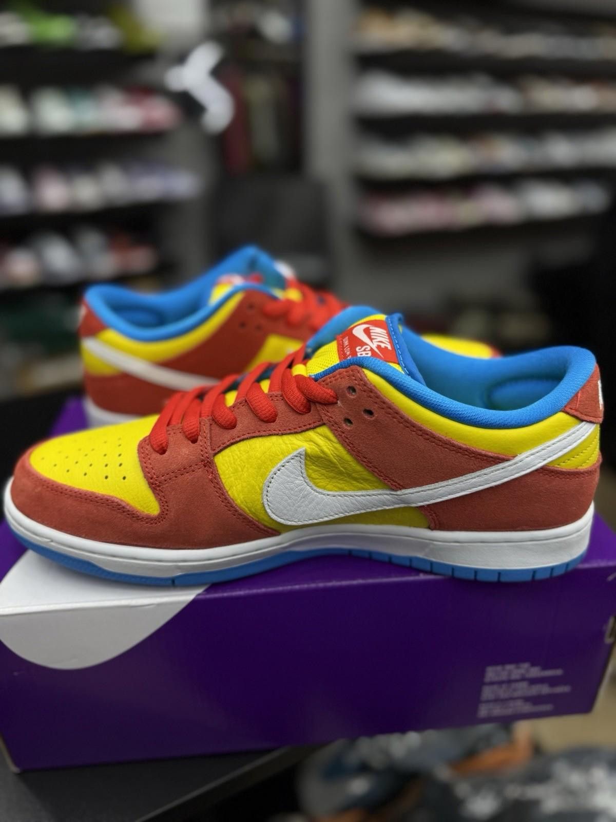 Nike Size 10.5 - Nike SB Dunk Low Bart Simpson (BQ6817-602) NEW Size US 10.5 / EU 43-44 - 9 Thumbnail