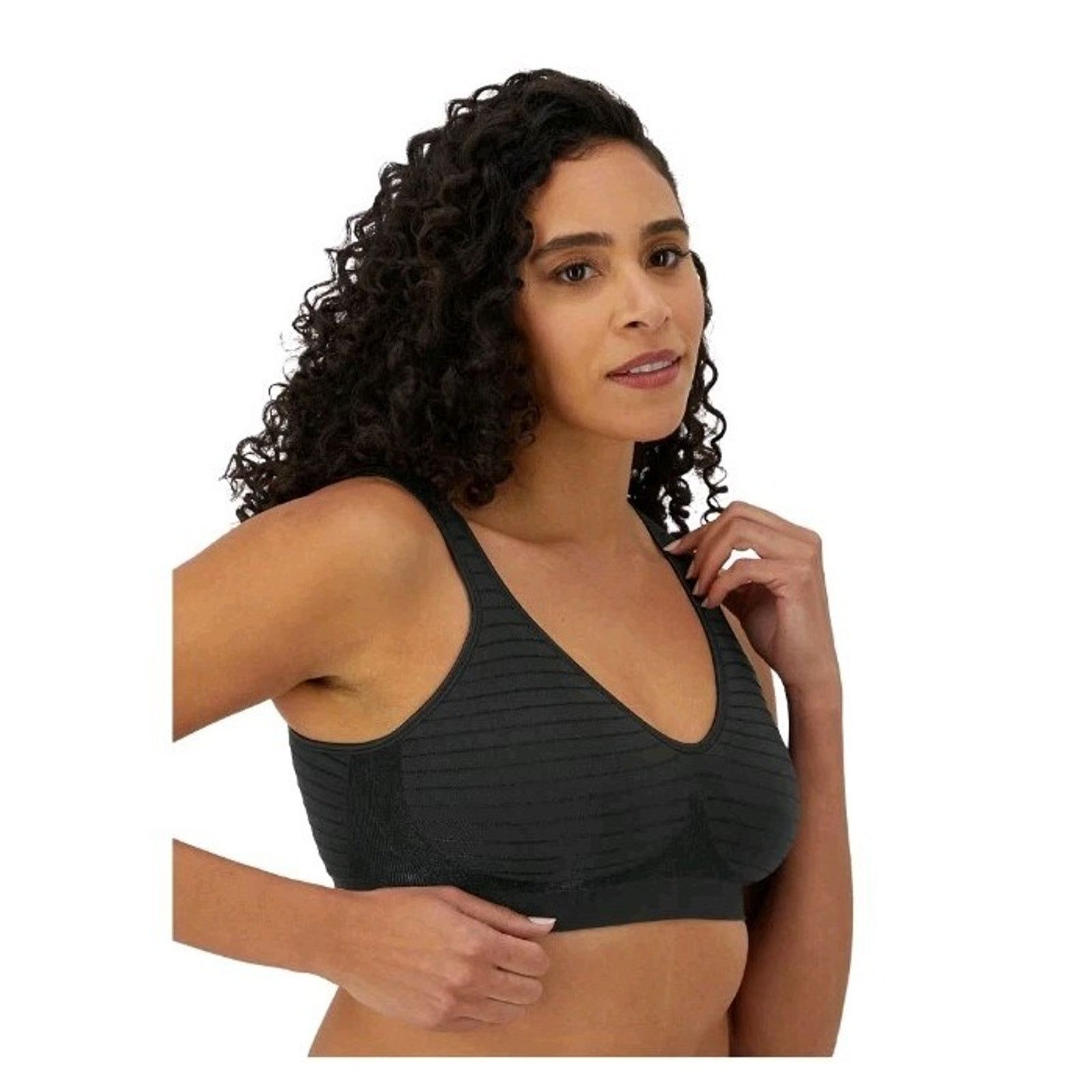Other BALI Wireless Bra Womens Size 3XL Black Beautifully Seamless Size ONE SIZE - 4 Thumbnail