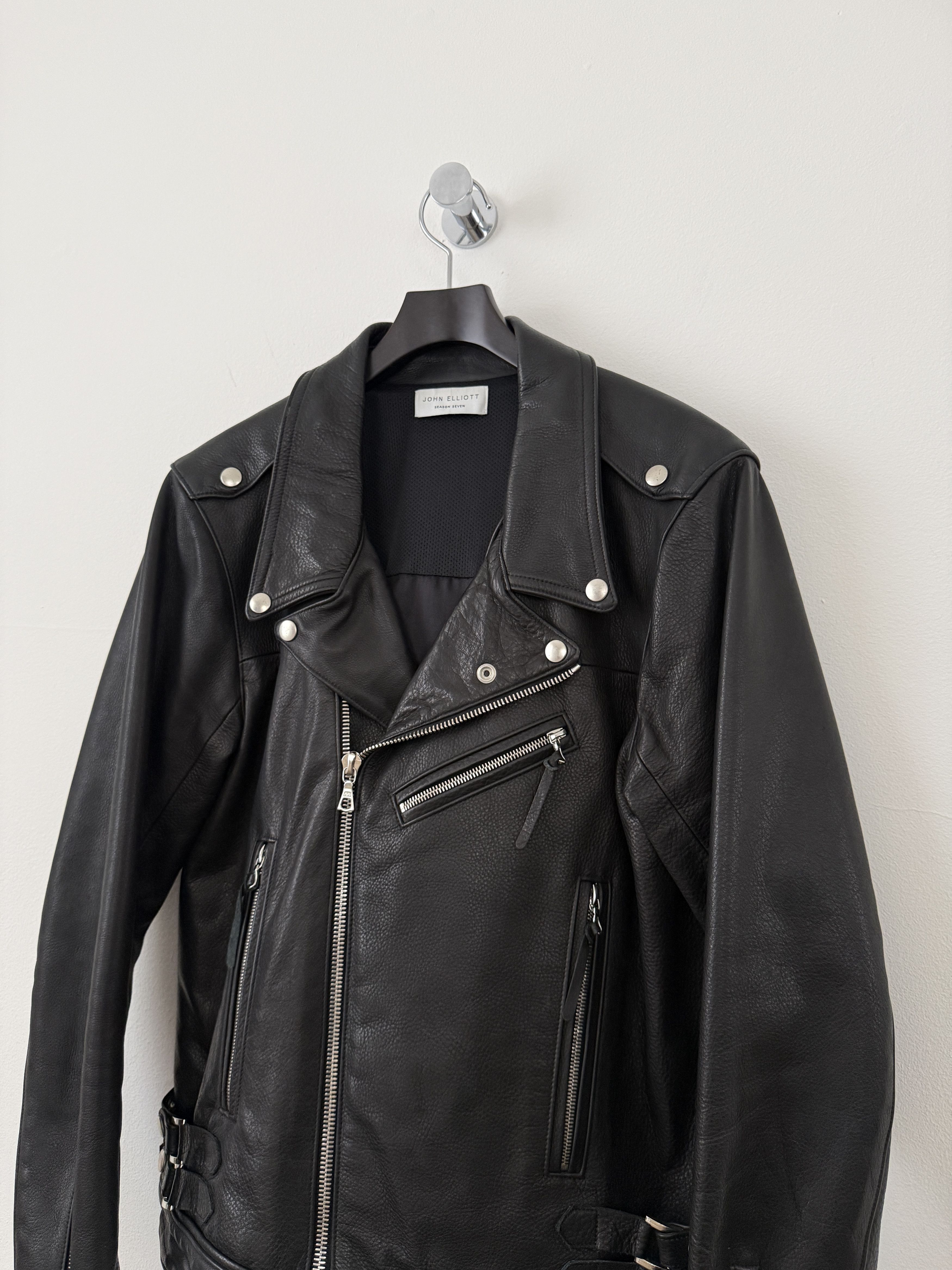 John Elliott Leather Moto Jacket Size US L / EU 52-54 / 3 - 5 Thumbnail