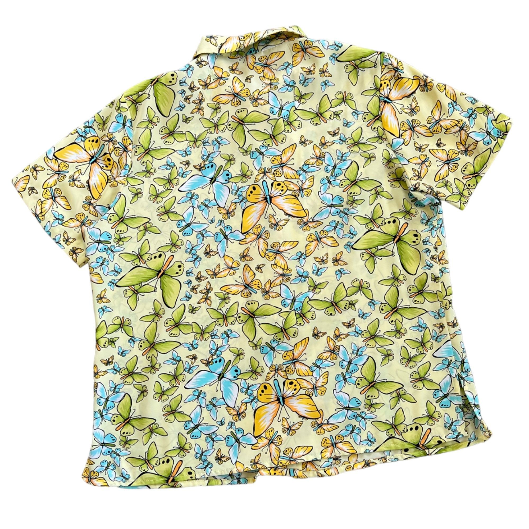 Vintage Vintage Notations Novelty Print Butterfly Print Short Sleeve Size L / US 10 / IT 46 - 4 Thumbnail