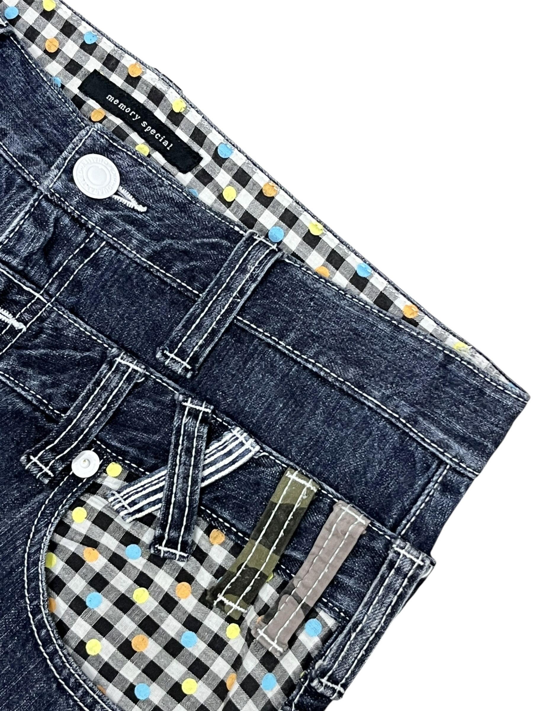 Chronicles Of Never "NEVER TRUST WOMAN" Bondage Zip Grunge Double Waist Denim Size US 32 / EU 48 - 9 Thumbnail