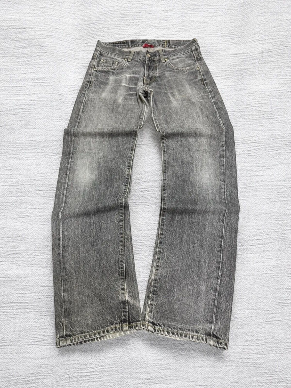 Edwin Distress Edwin 503 Rusty W Stitch Stone Wash Japanese Denim Size US 32 / EU 48 - 2 Thumbnail