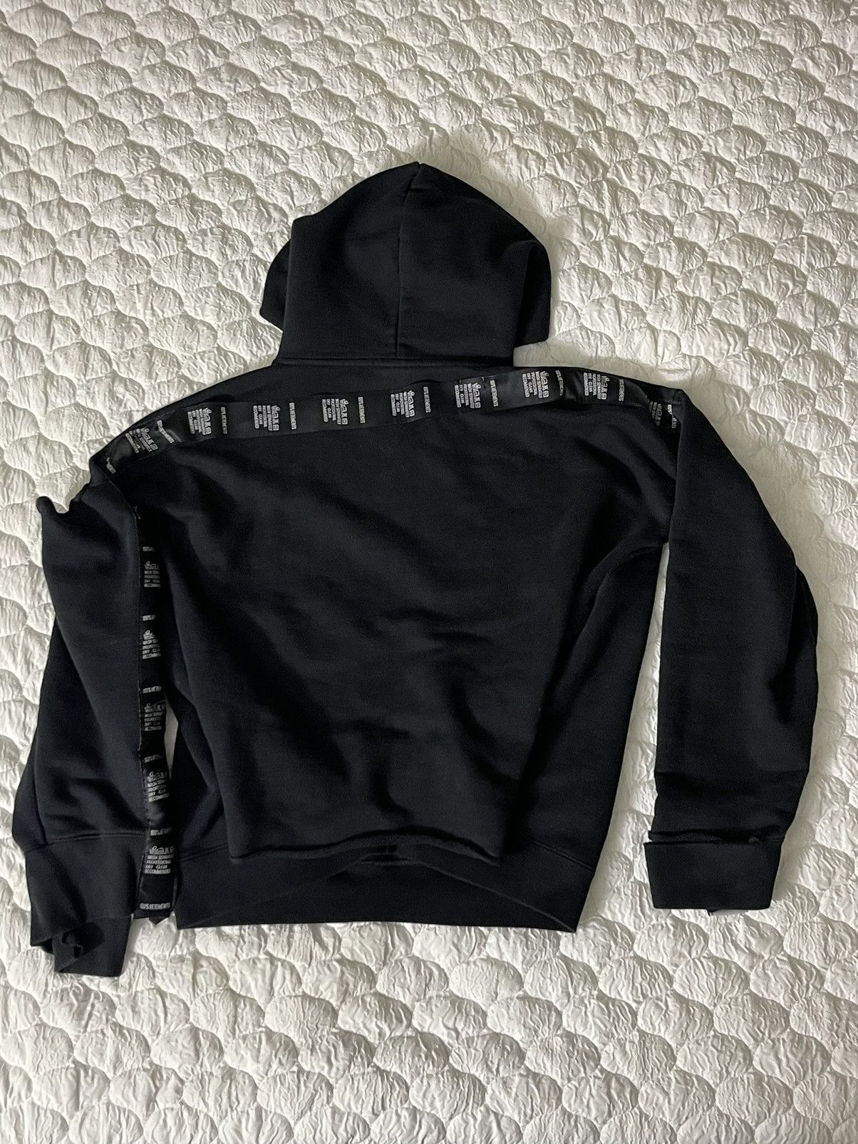 Vetements Vetements SS18 Deconstructed Wash Tag Hoodie | Grailed