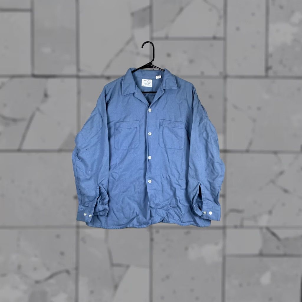 Arrow VINTAGE Golden Arrow Shirt Mens L Blue Wool Long Sleeve Button Front Casual Size US L / EU 52-54 / 3 - 1 Thumbnail