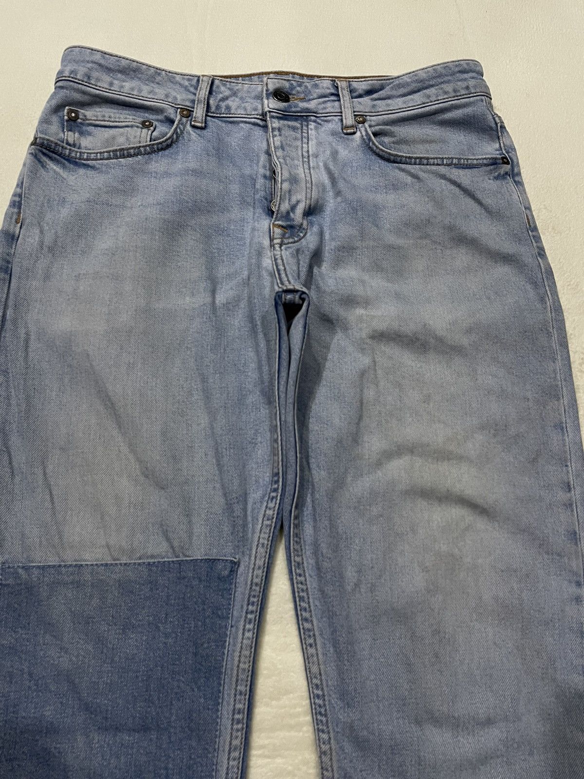 Topman Vintage Topman Skinny Mudwash Ripped Denim Jeans Size US 33 - 2 Thumbnail