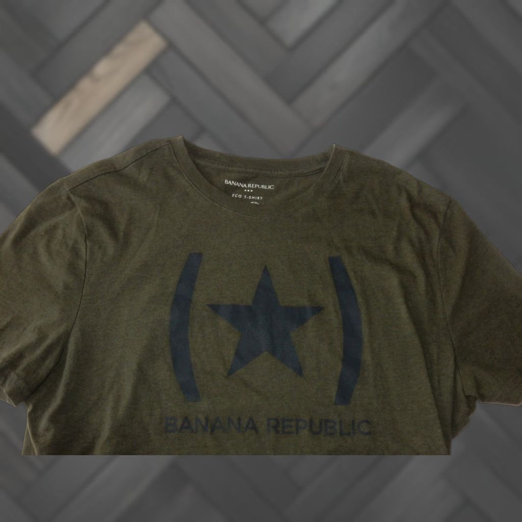 Banana Republic Banana Republic T-Shirt Men L Graphic Print Green Cotton Short Sleeve, Size L, Regular Size US L / EU 52-54 / 3 - 1 Thumbnail