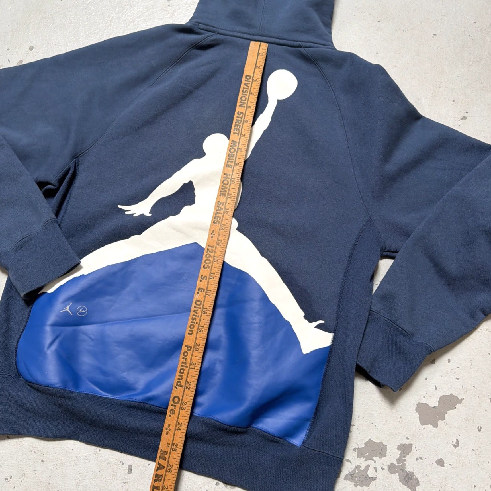Jordan Brand Nike Air Jordan Fragment Design FRGMT Hoodie Sweatshirt M Unisex Adults Blue 90s Collaboration Streetwear Basketball Pullover Size US M / EU 48-50 / 2 - 8 Thumbnail