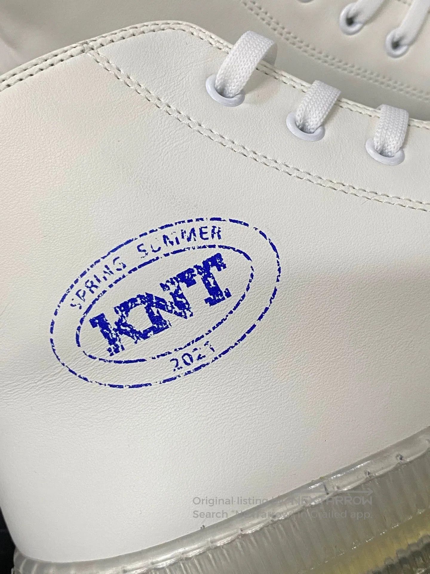 Emporio Armani Kiton Men's Casual High-Top Sneakers White. Size US 6 / EU 39 - 3 Thumbnail