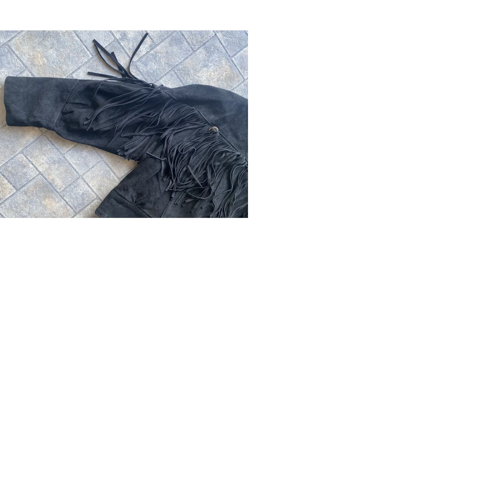 Vintage G4000 Women’s Jacket Western Fringed Leather Cropped M Black Size M Womens Fringe Western Jacket Coat Size M / US 6-8 / IT 42-44 - 10 Thumbnail