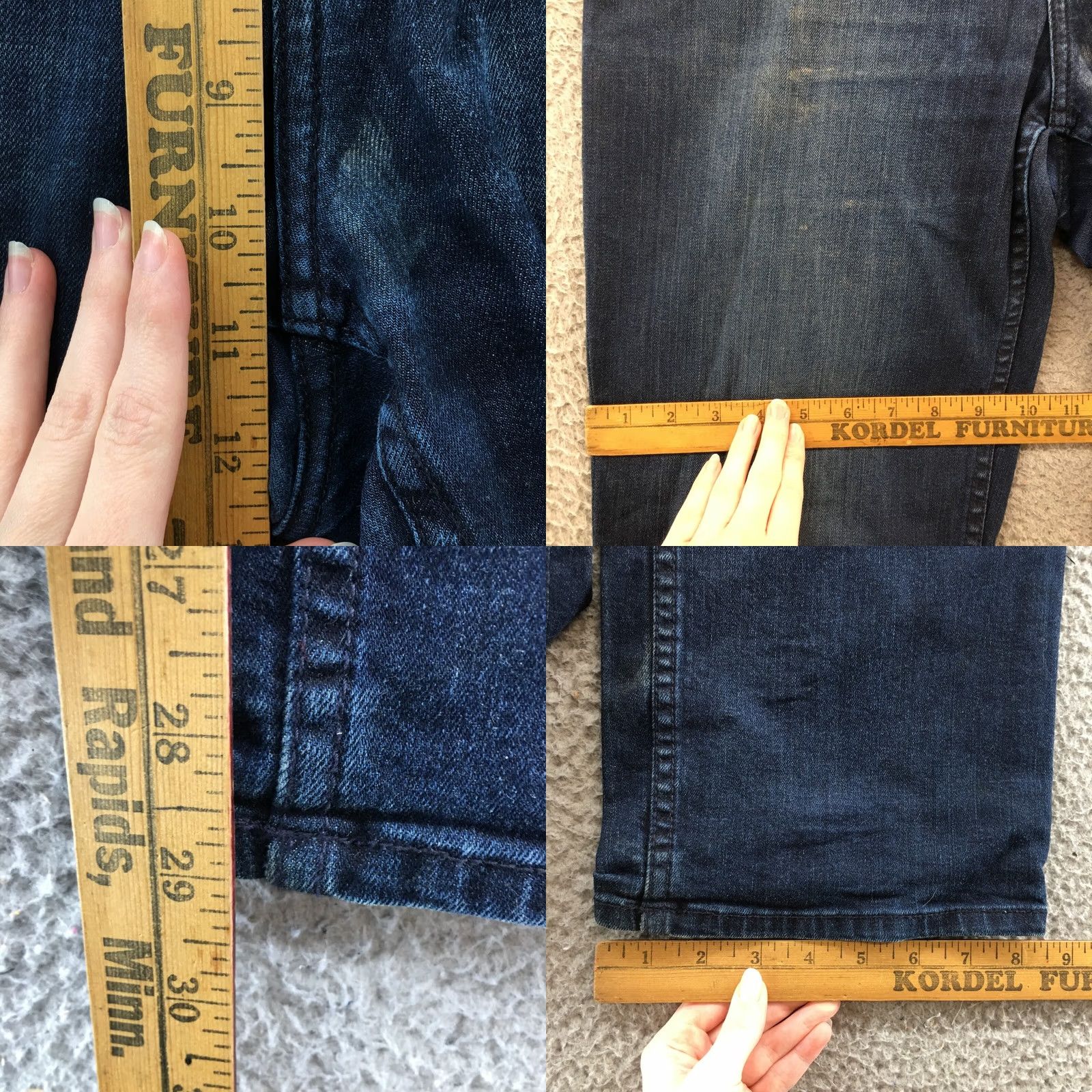 Calvin Klein Calvin Klein Jeans Mens 34/30 Straight Blue Denim Cotton Blend 5-Pocket Regular 38x29 Adults Mens Size US 34 / EU 50 - 8 Thumbnail