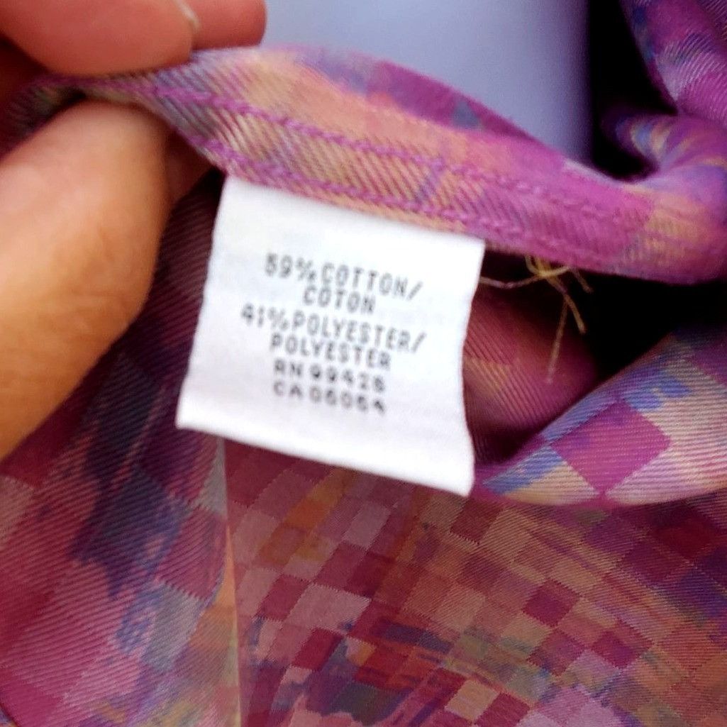 BUGATCHI Bugatchi Uomo Mens XL Designer Shirt Button Down Purple Geom Size US XL / EU 56 / 4 - 7 Thumbnail