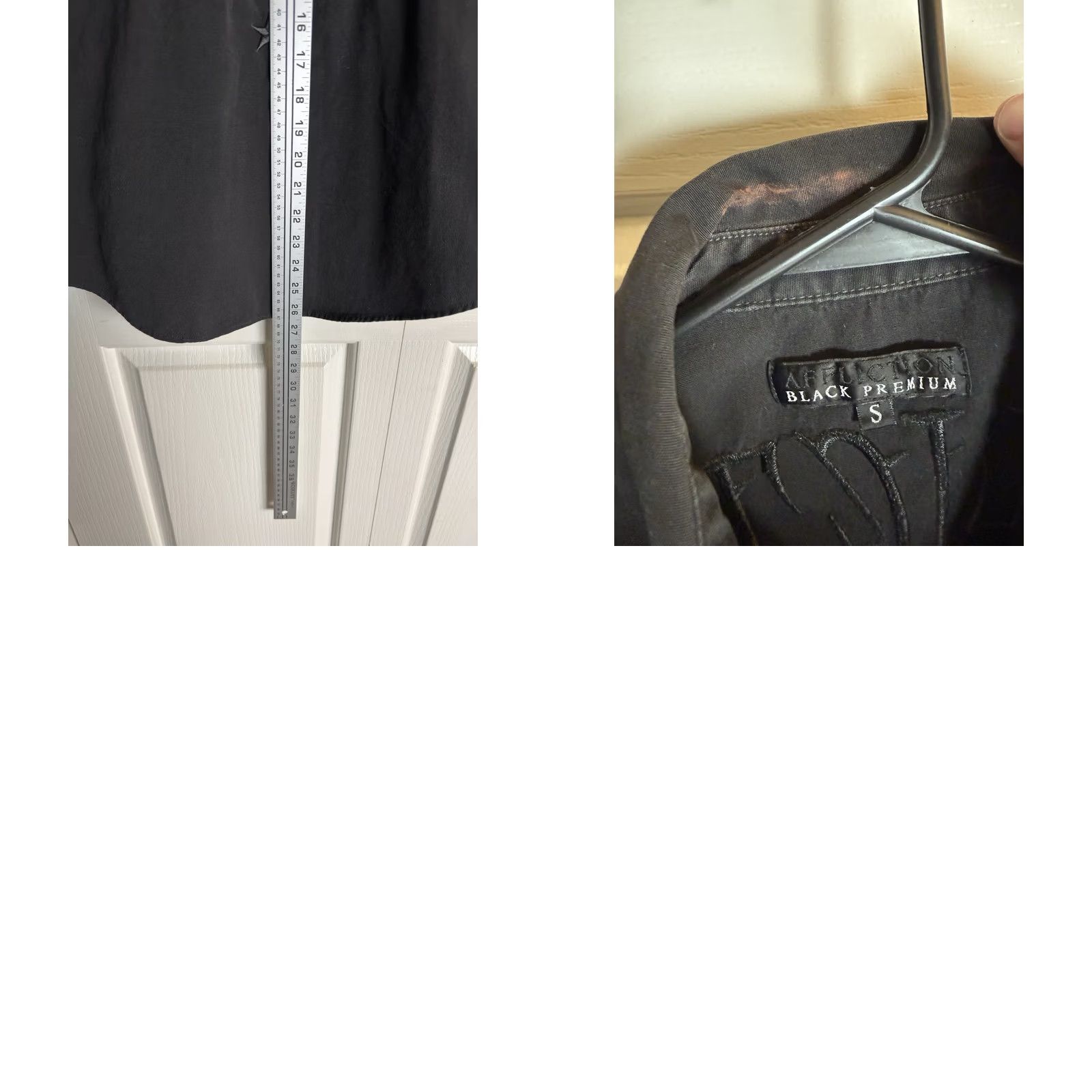 Affliction Affliction Black Premium Men’s OVERTAKE Long Sleeve Dress Shirt Black Mens S Shirt Size 36R - 8 Thumbnail