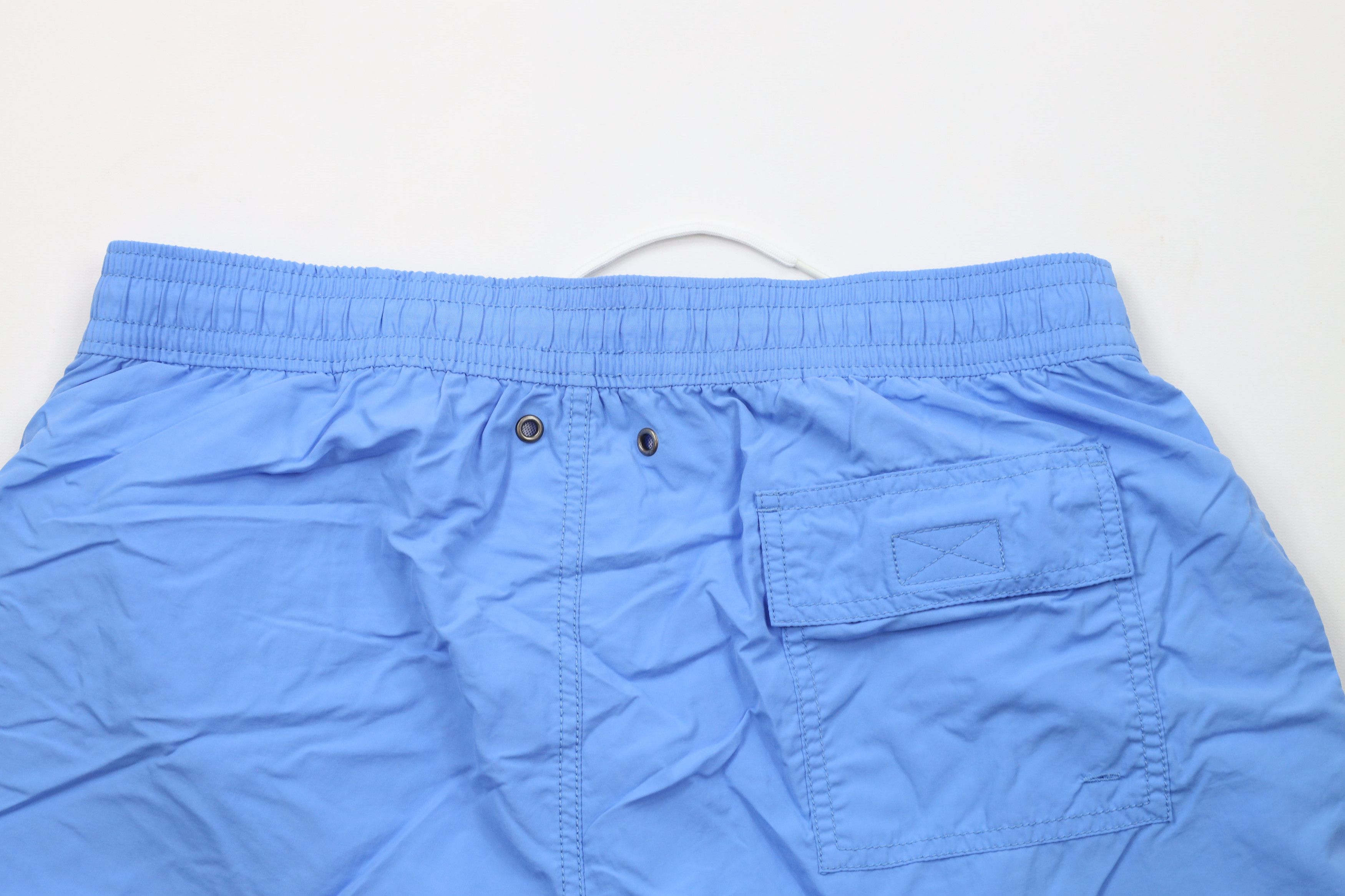 Ralph Lauren × Vintage Vintage 90s Ralph Lauren Above Knee Shorts Swim Trunks Blue Size US 36 / EU 52 - 9 Thumbnail
