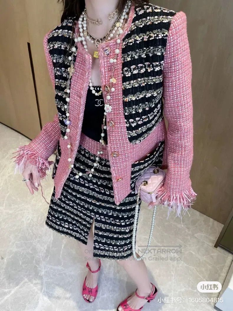 Chanel Chanel Autumn and Winter High-end Handicraft Workshop Pink Size XS / US 0-2 / IT 36-38 - 7 Thumbnail